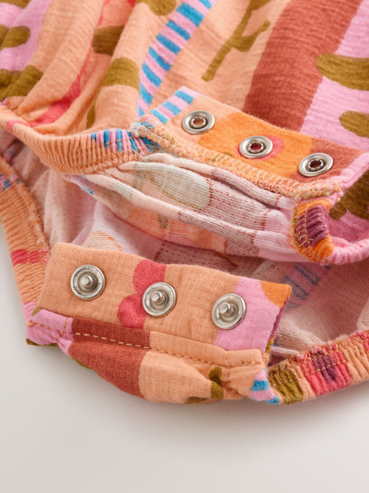 Pink Bright Bloomer Baby Romper with Bodysuit Set 2 Piece (0mths-2yrs)