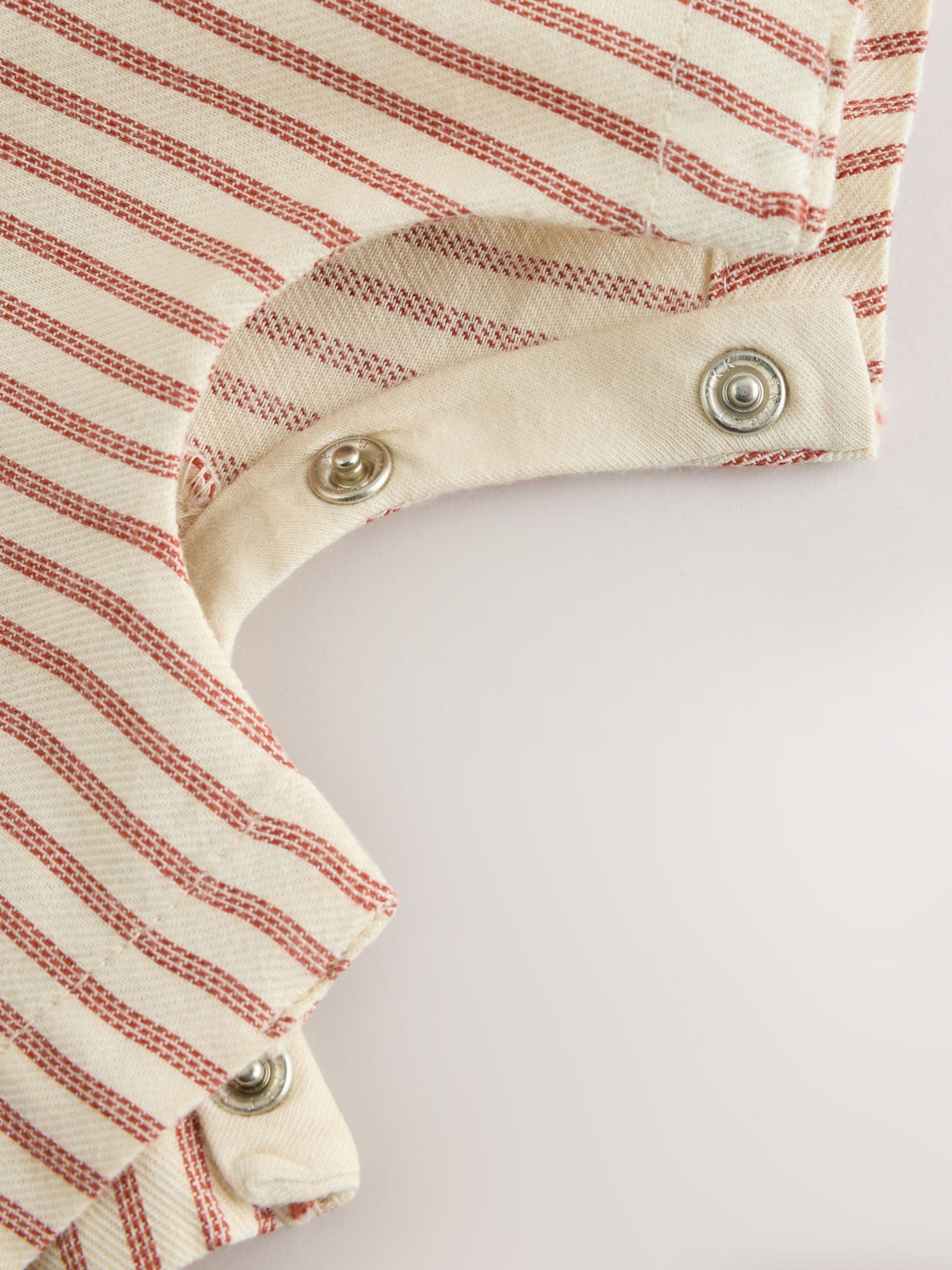 Brown Stripe Woven Dungarees and Bodysuit Set (0mths-2yrs)