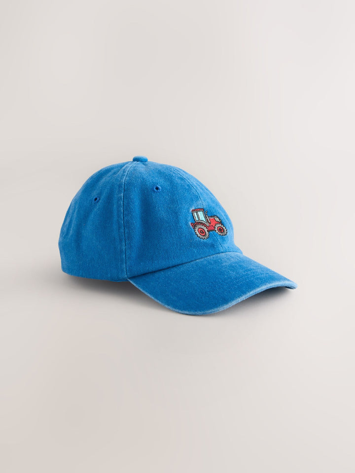 Blue Tractor Washed Denim Cap (3mths-10yrs)