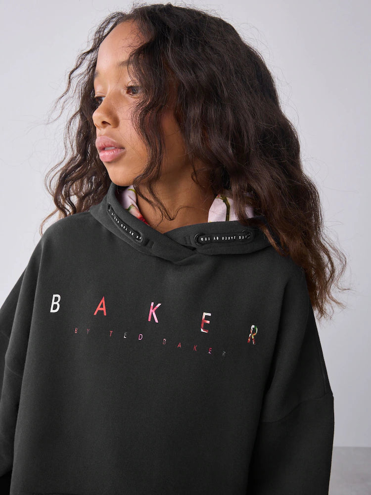 Baker by Ted Baker Oversized Back Print Hoodie