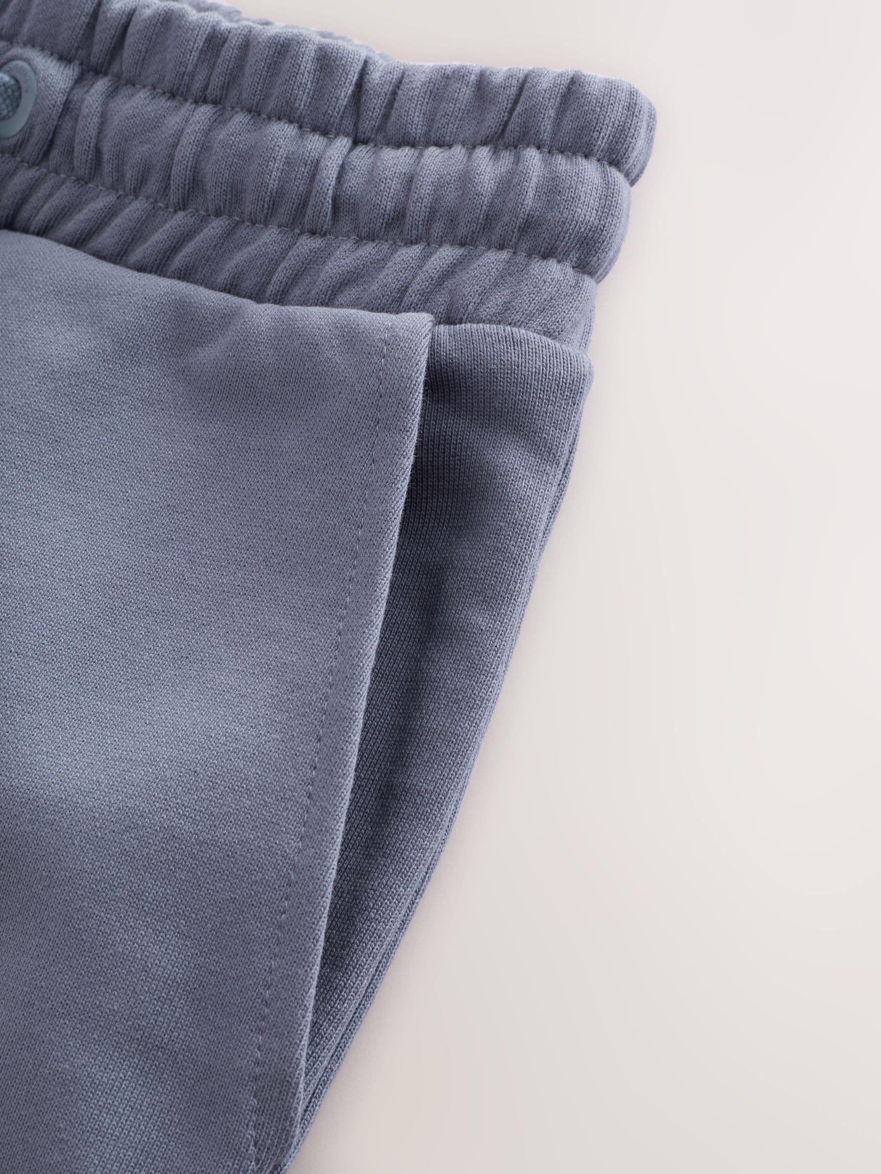 smALLSAINTS Mid Blue Underground Sweat Shorts