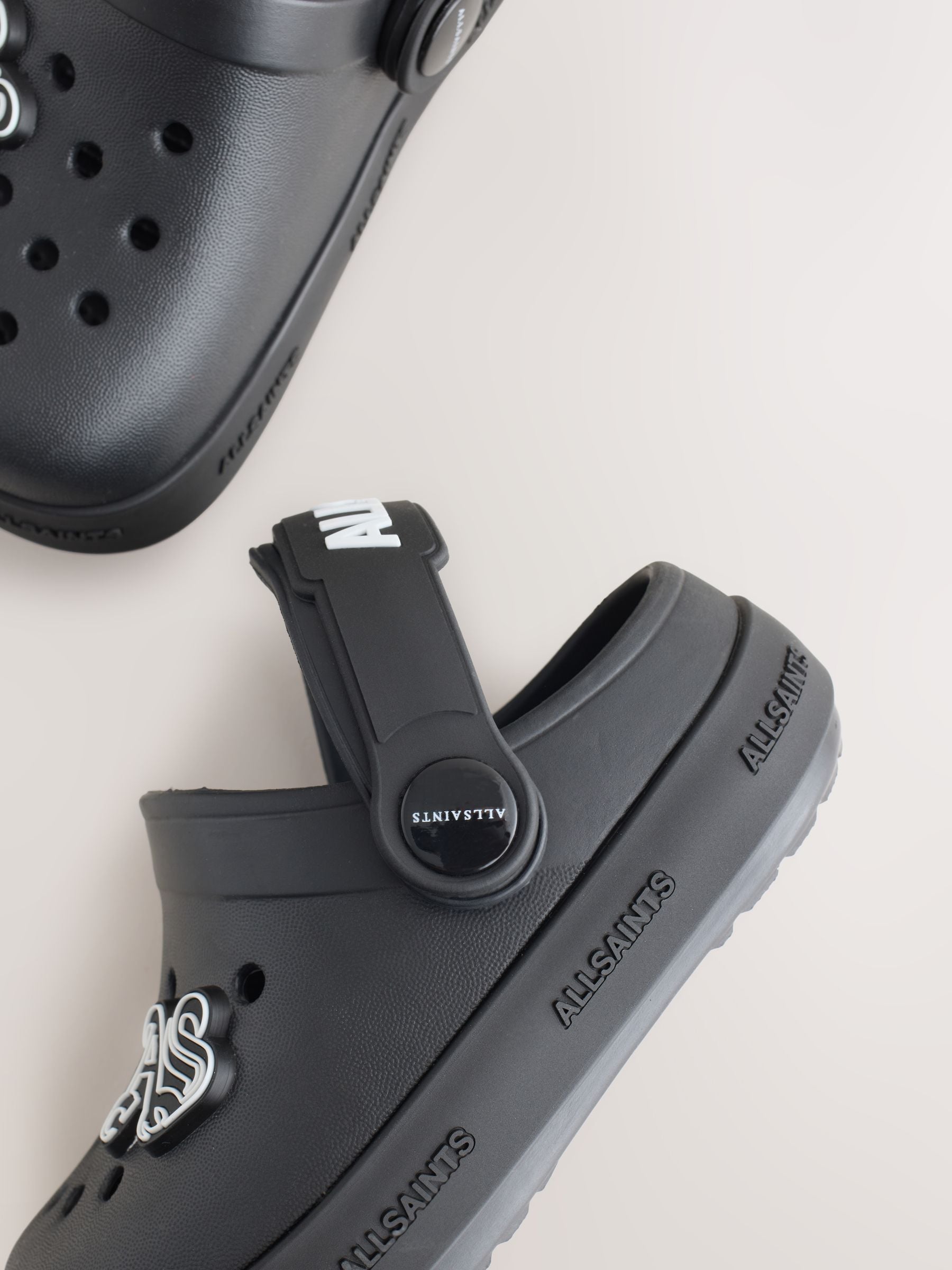 smallSAINTS Black Clog Sandals