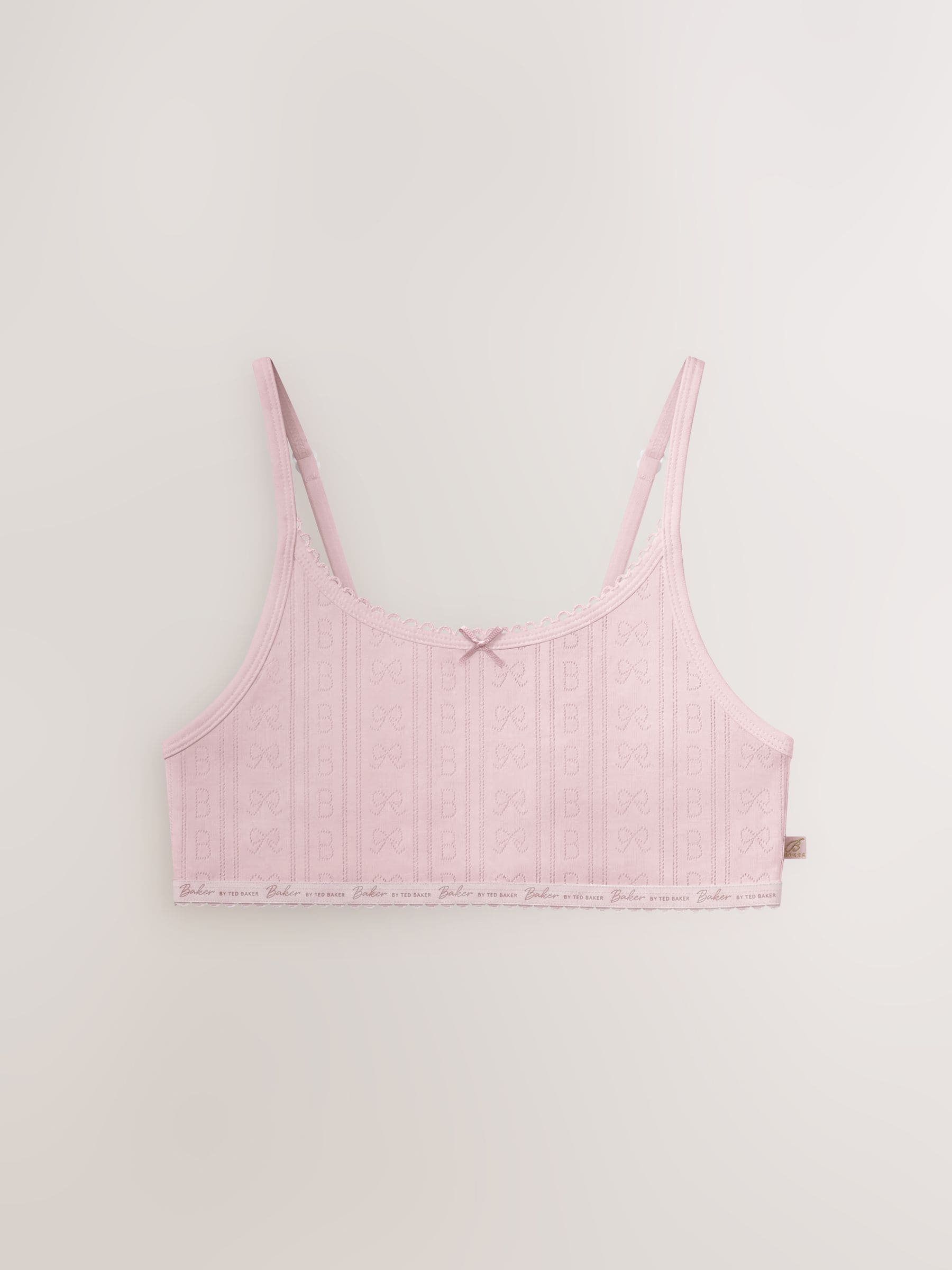 Baker by Ted Baker Multi Pointelle Crop Tops 3 Pack