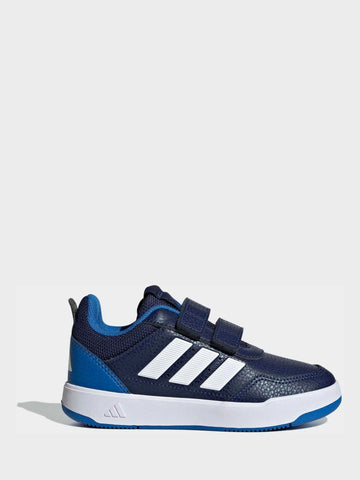 adidas Dark Blue/White Hook and Loop Tensaur Sport 3.0 Junior Trainers