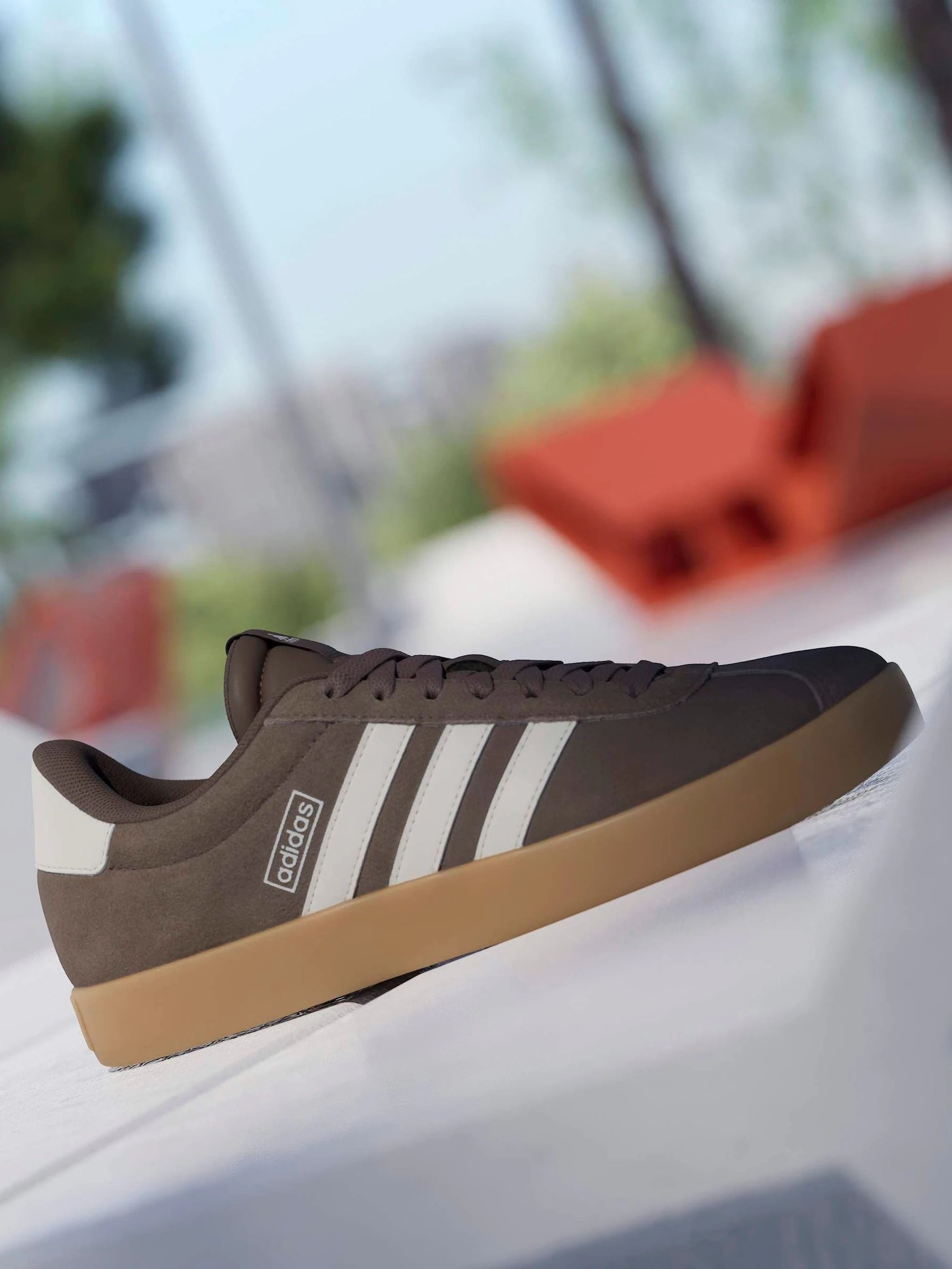 adidas Chocolate Brown VL Court 3.0 Trainers