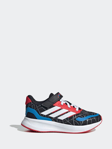 adidas Black Marvel Spider-Man Runfalcon Hook and Loop Kids Trainers