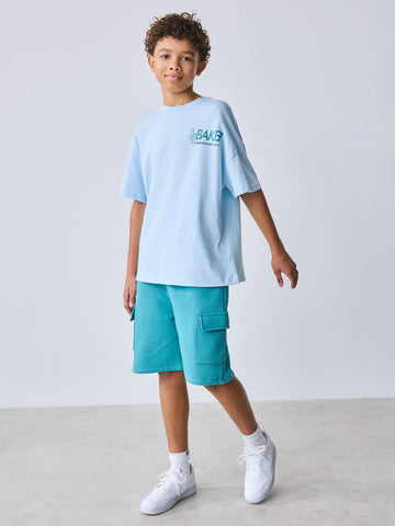 Baker by Ted Baker Oversized Graphic T-Shirt and Shorts Set