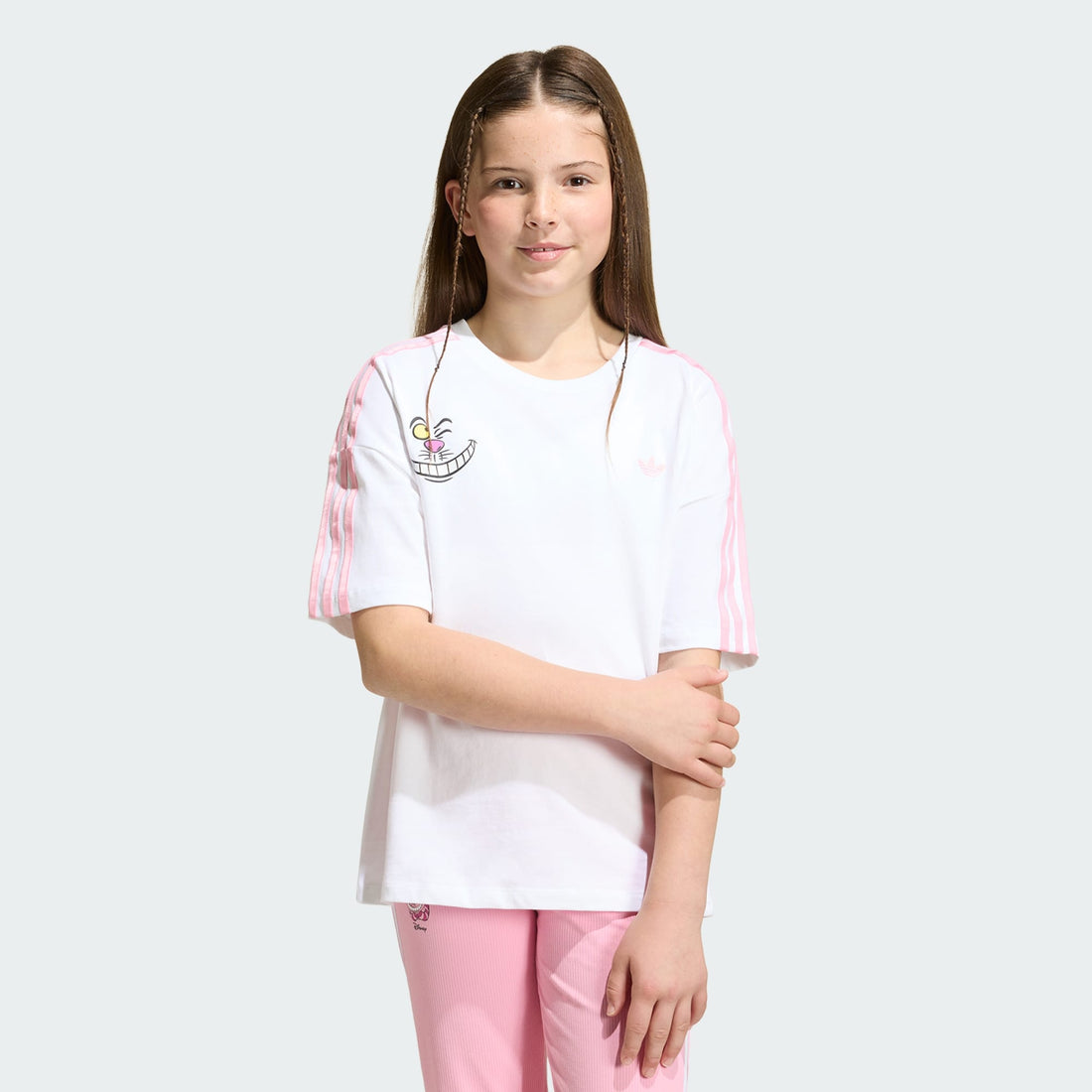 White adidas Disney Loose Batwing T-Shirt