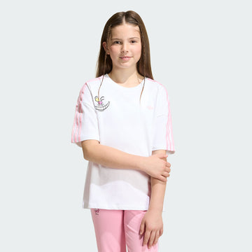 White adidas Disney Loose Batwing T-Shirt