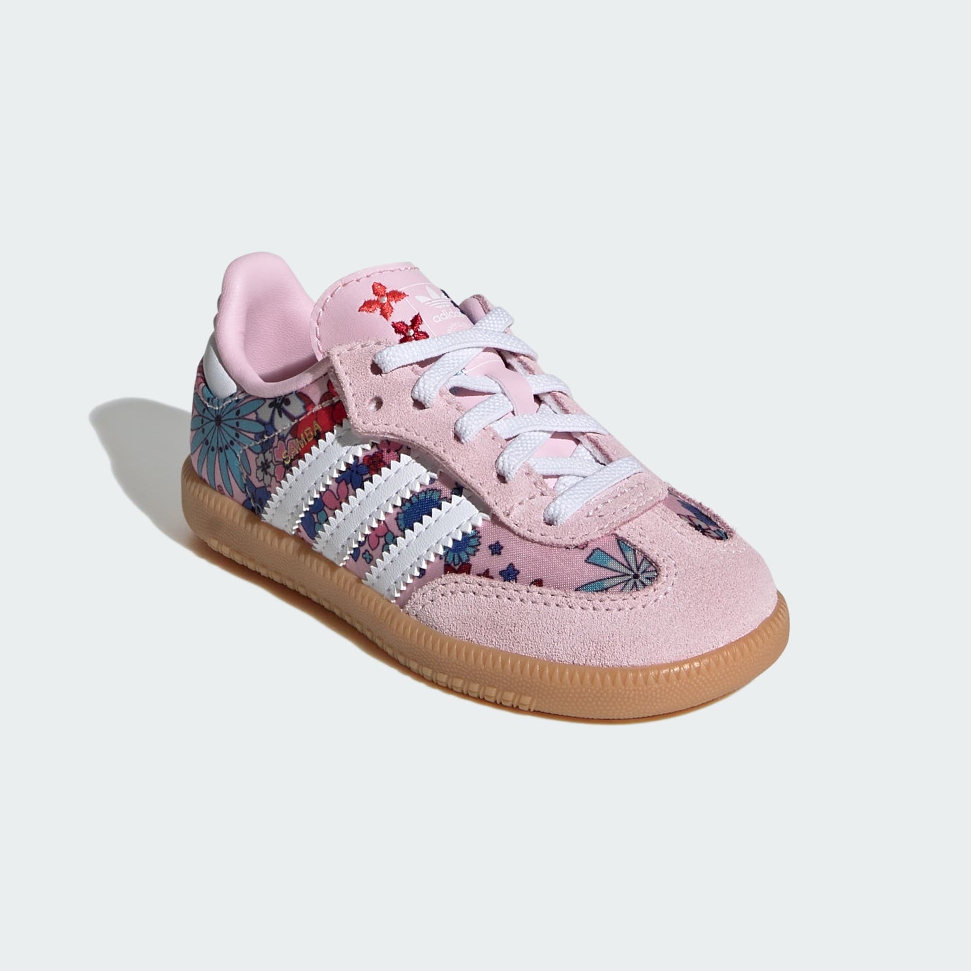 adidas Liberty London Samba OG Comfort Closure Elastic Lace Shoes - Pink
