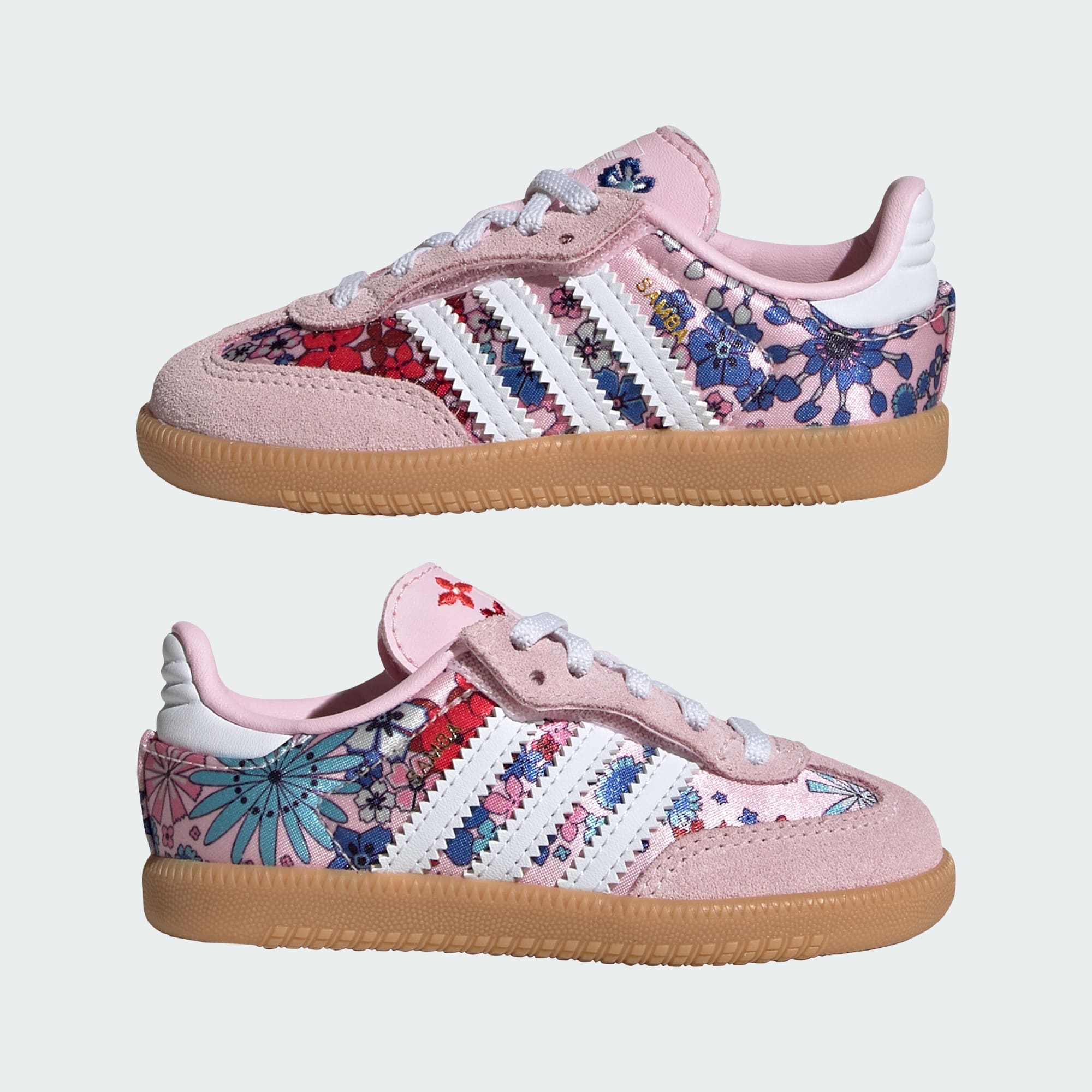 adidas Liberty London Samba OG Comfort Closure Elastic Lace Shoes - Pink
