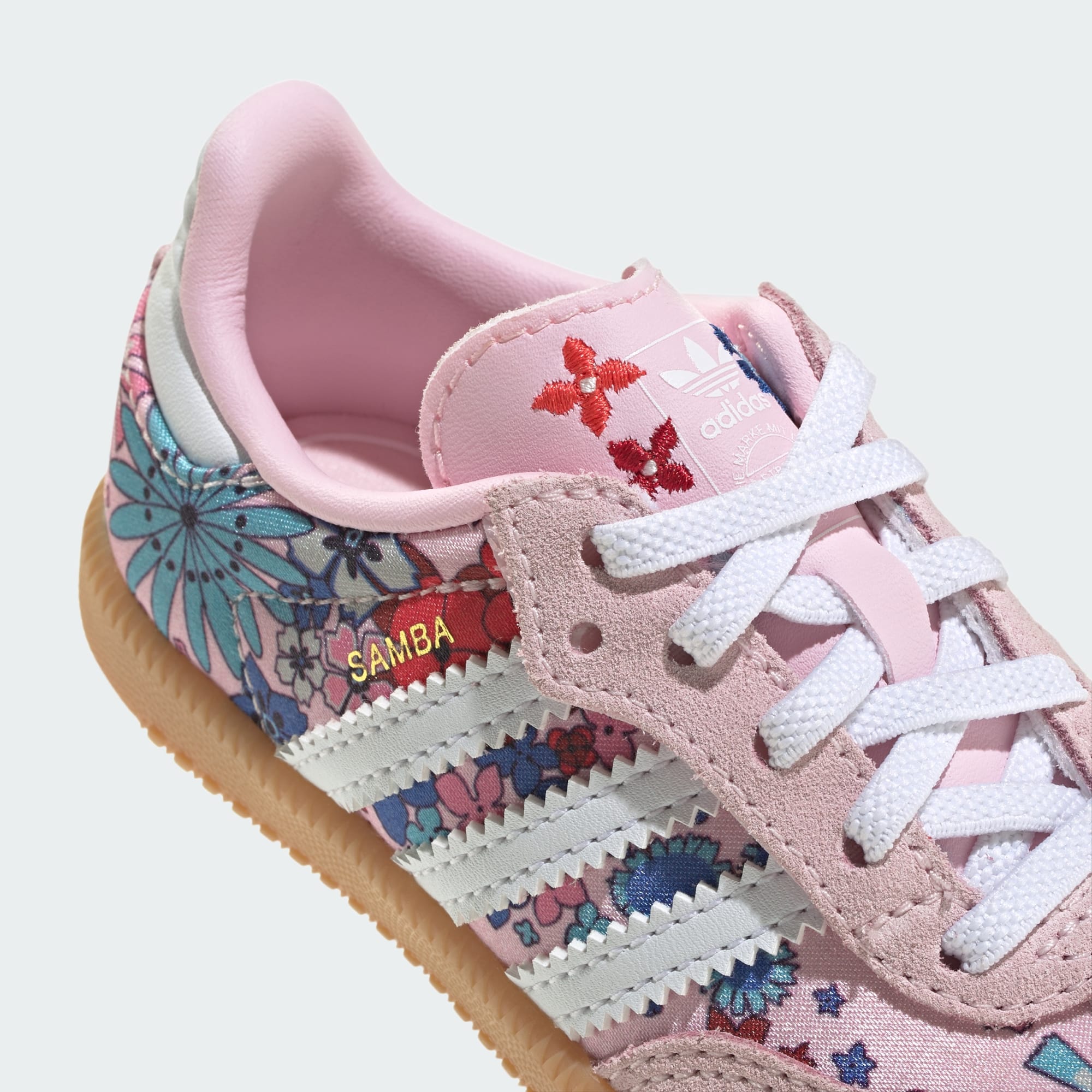 adidas Liberty London Samba OG Comfort Closure Elastic Lace Shoes - Pink