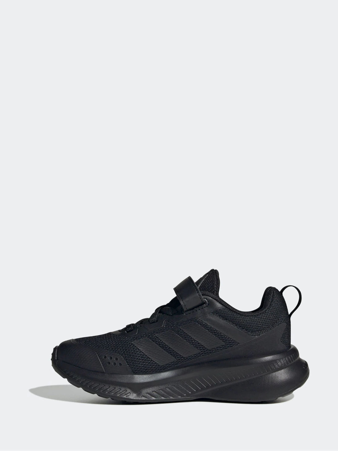 adidas Black Fortarun 4.0 Hook and Loop Kids Trainers