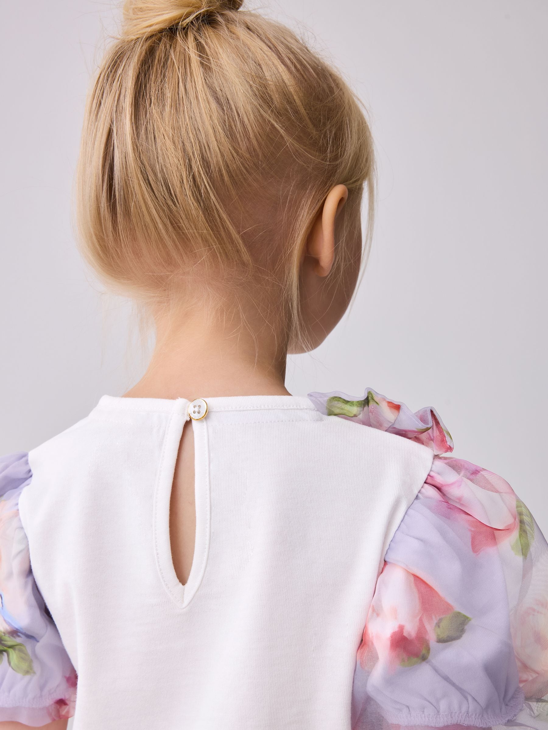 Baker by Ted Baker Organza Sleeve Bow Detail Top & Legging 2 Piece Set