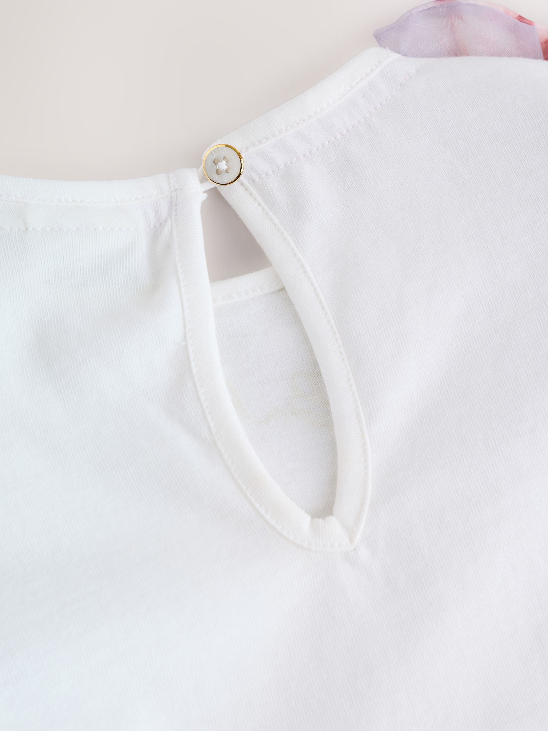 Baker by Ted Baker Organza Sleeve Bow Detail Top & Legging 2 Piece Set