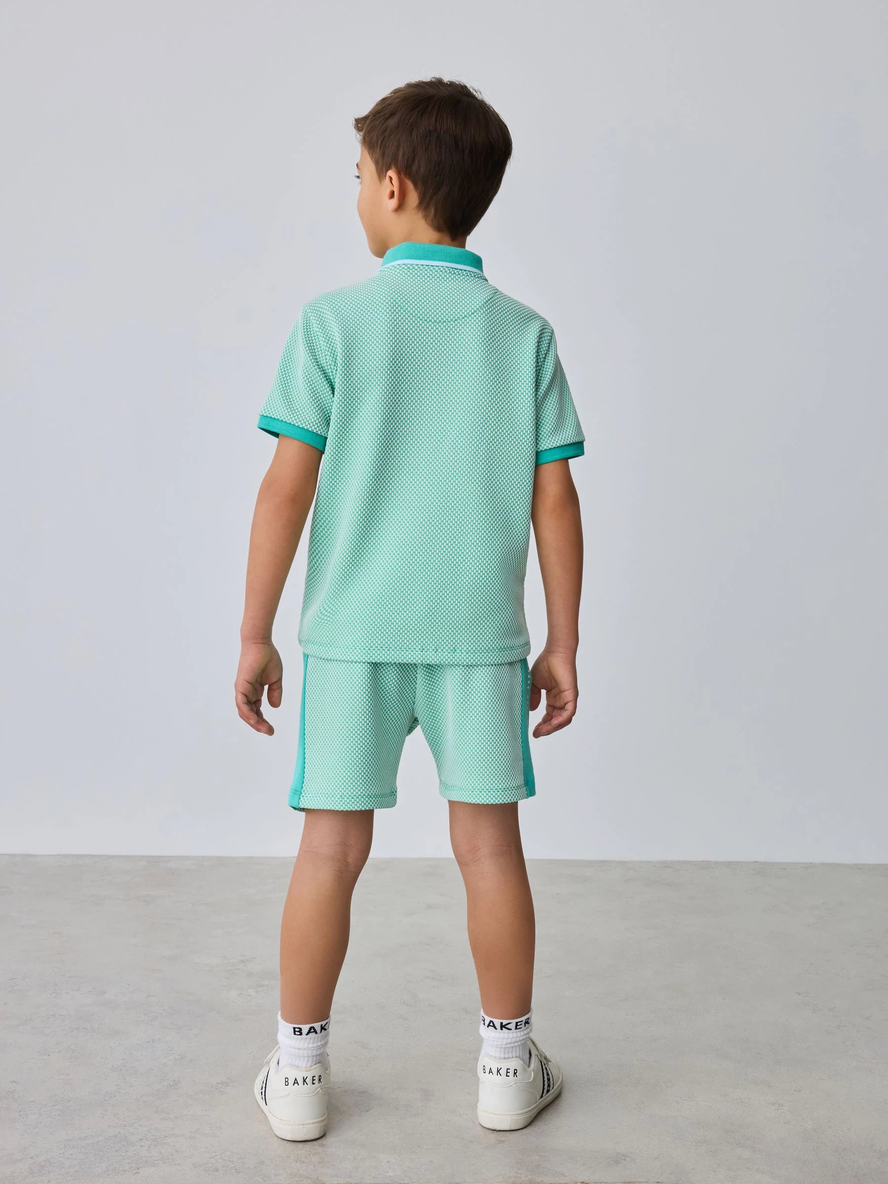 Baker by Ted Baker Textured Polo Shirt and Shorts Set