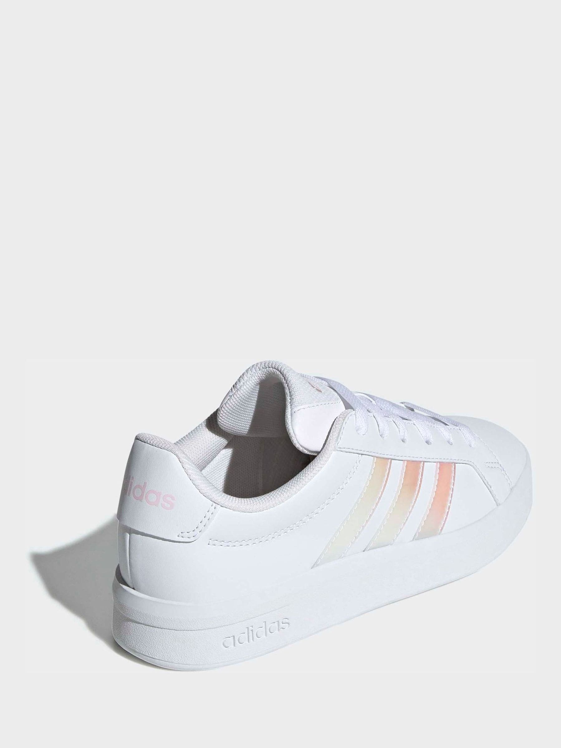 adidas White Grand Court 3.0 Junior Trainers