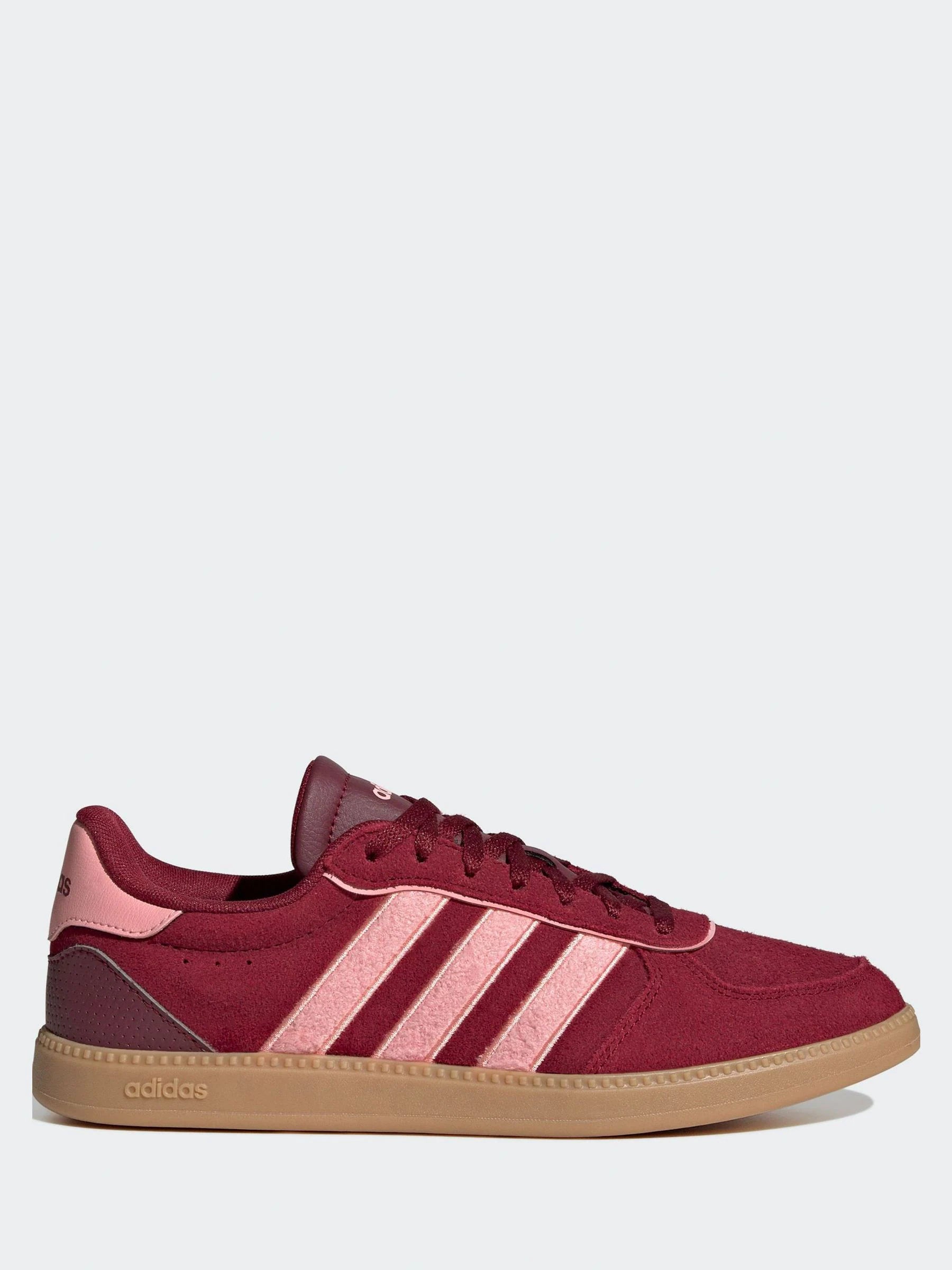 adidas Burgundy Red/Pink Breaknet Sleek Trainers