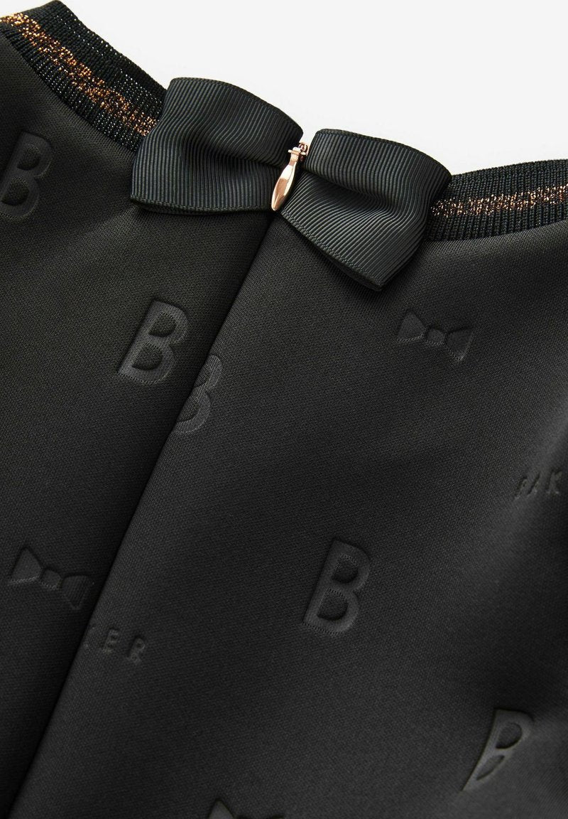 Pre-owned BAKER BY TED BAKER EMBOSSED SCUBA BLACK DRESS - Cocktail dress / Party dress - black