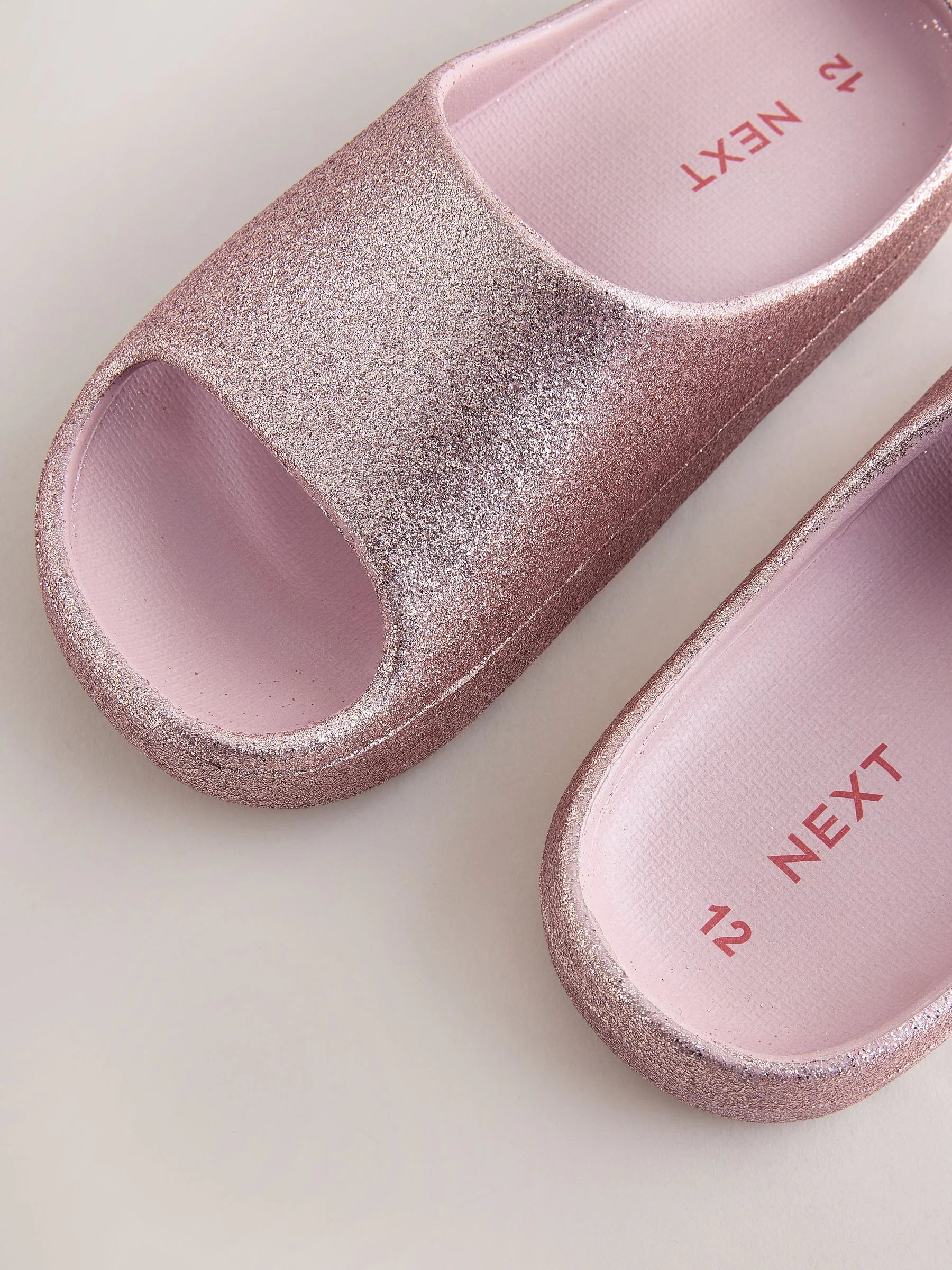 Rose Gold Glitter Sliders