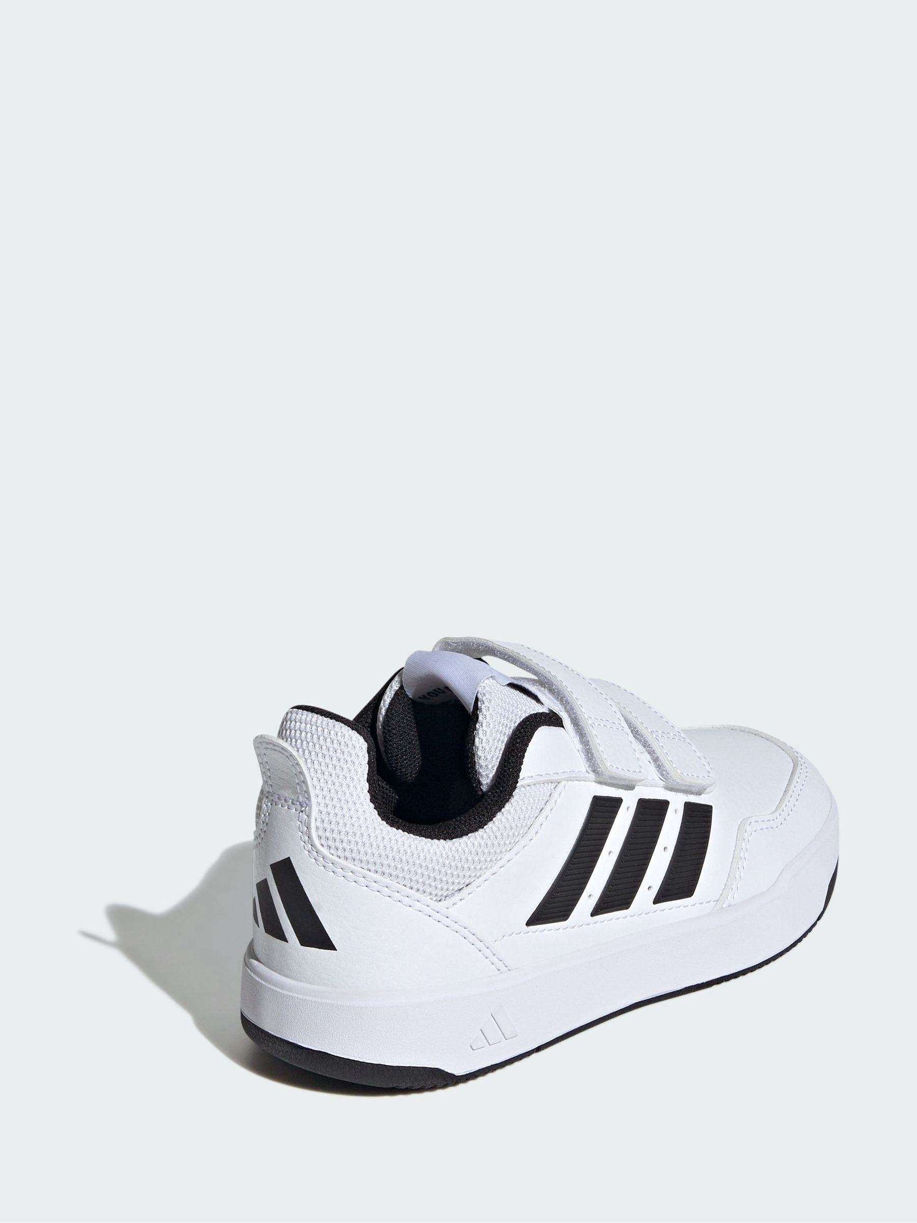 adidas White/Black Hook and Loop Tensaur Sport 3.0 Junior Trainers