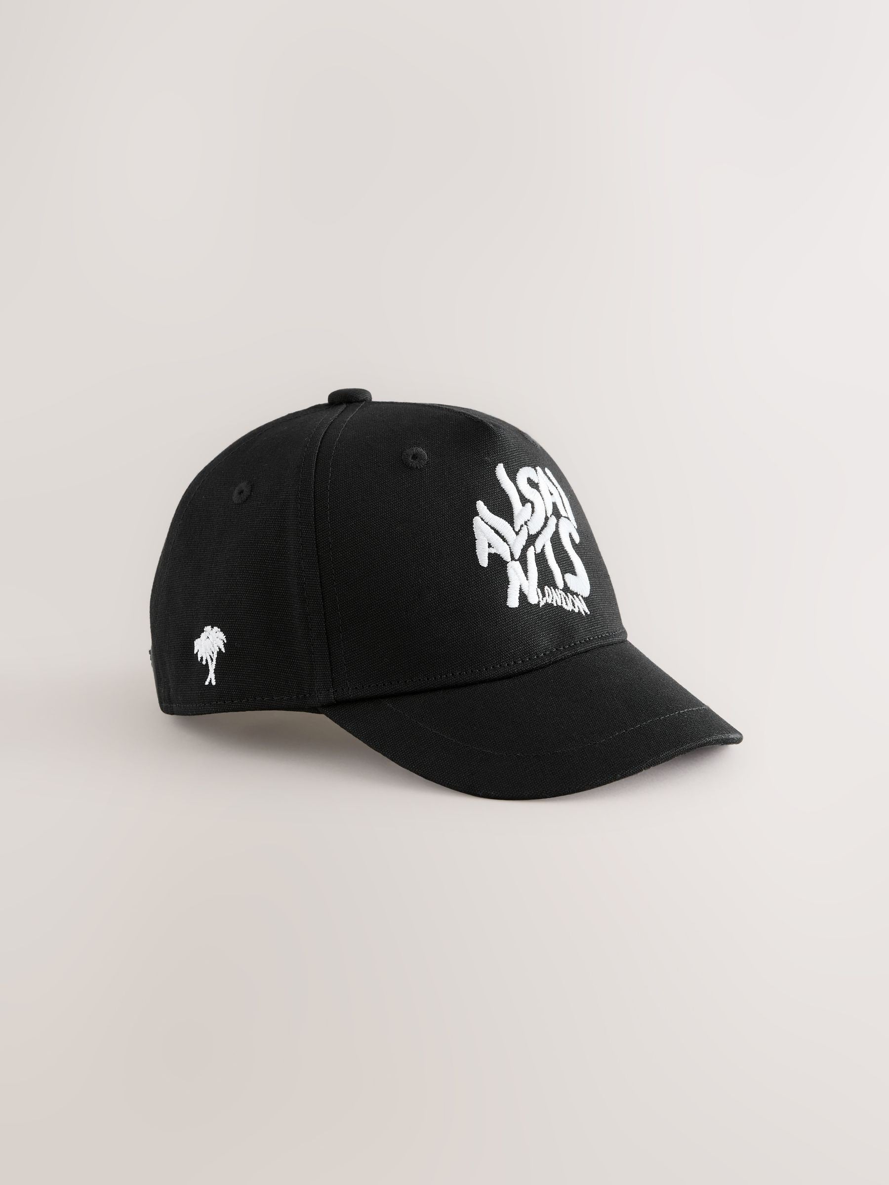 smALLSAINTS Black Logo Baseball Cap