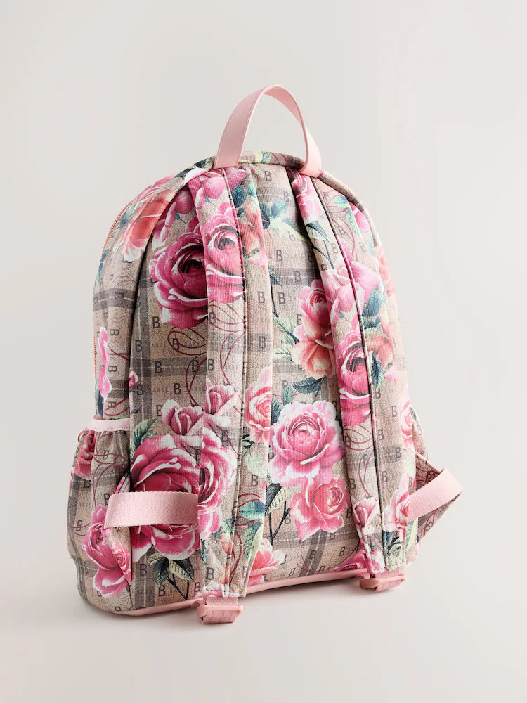 Baker by Ted Baker Back to School Floral Monogram Bow Backpack