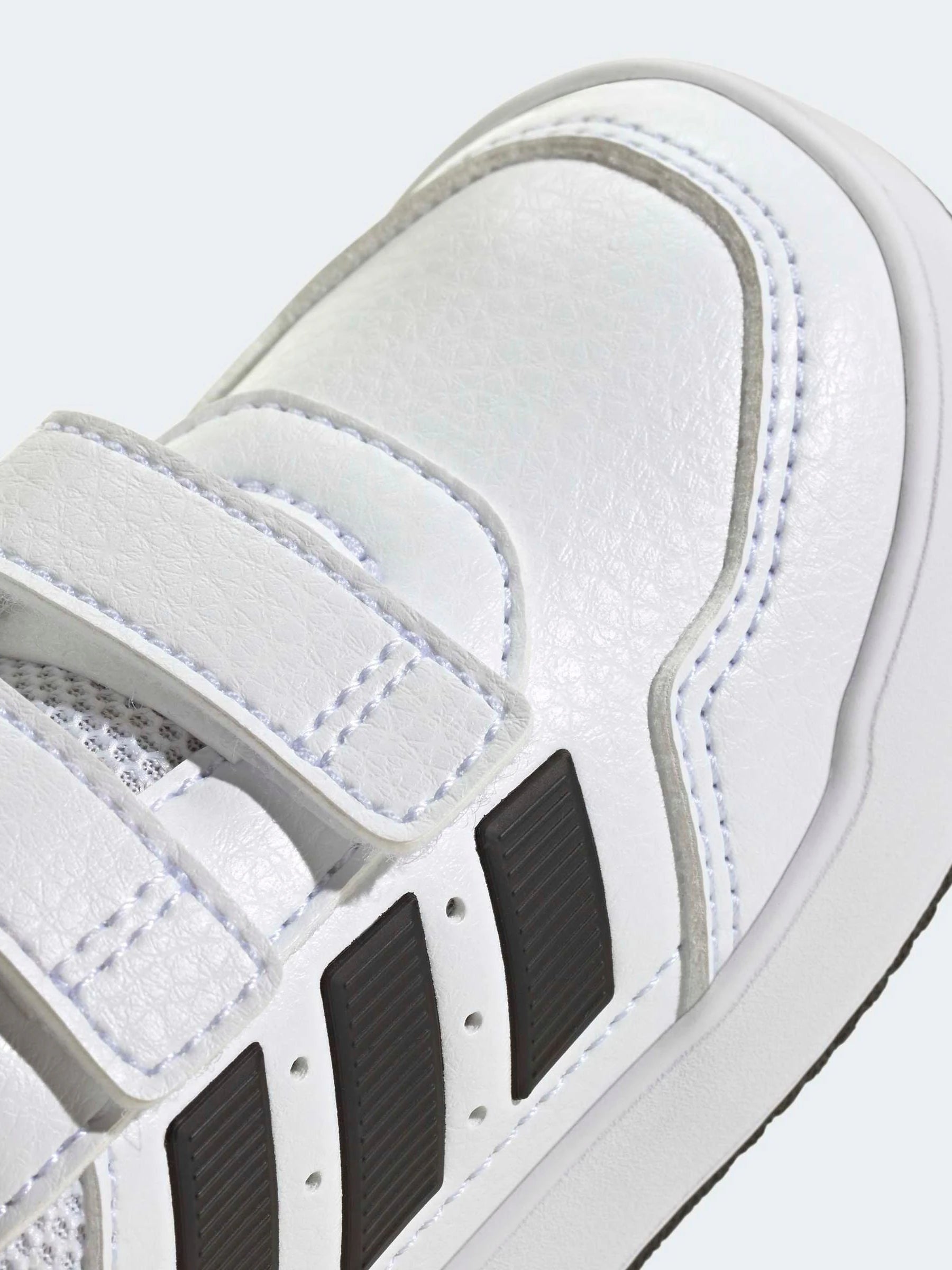 adidas White/Black Hook and Loop Tensaur Sport 3.0 Infant Trainers