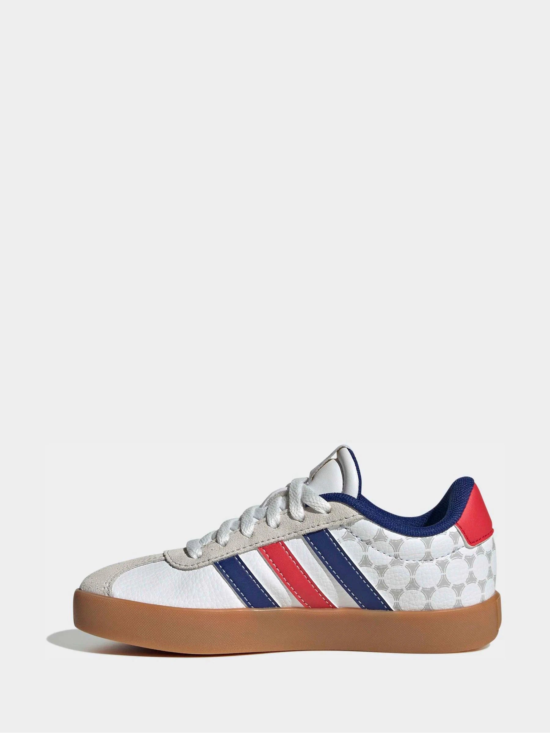 adidas White/Navy VL Court 3.0 Junior Trainers