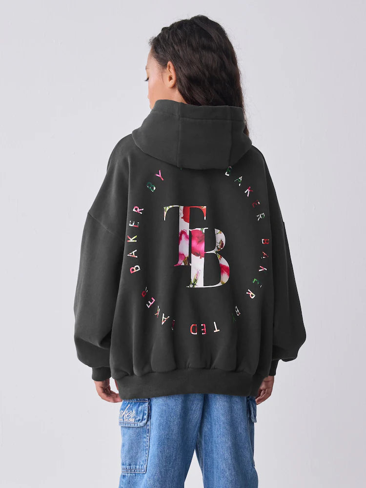 Baker by Ted Baker Oversized Back Print Hoodie