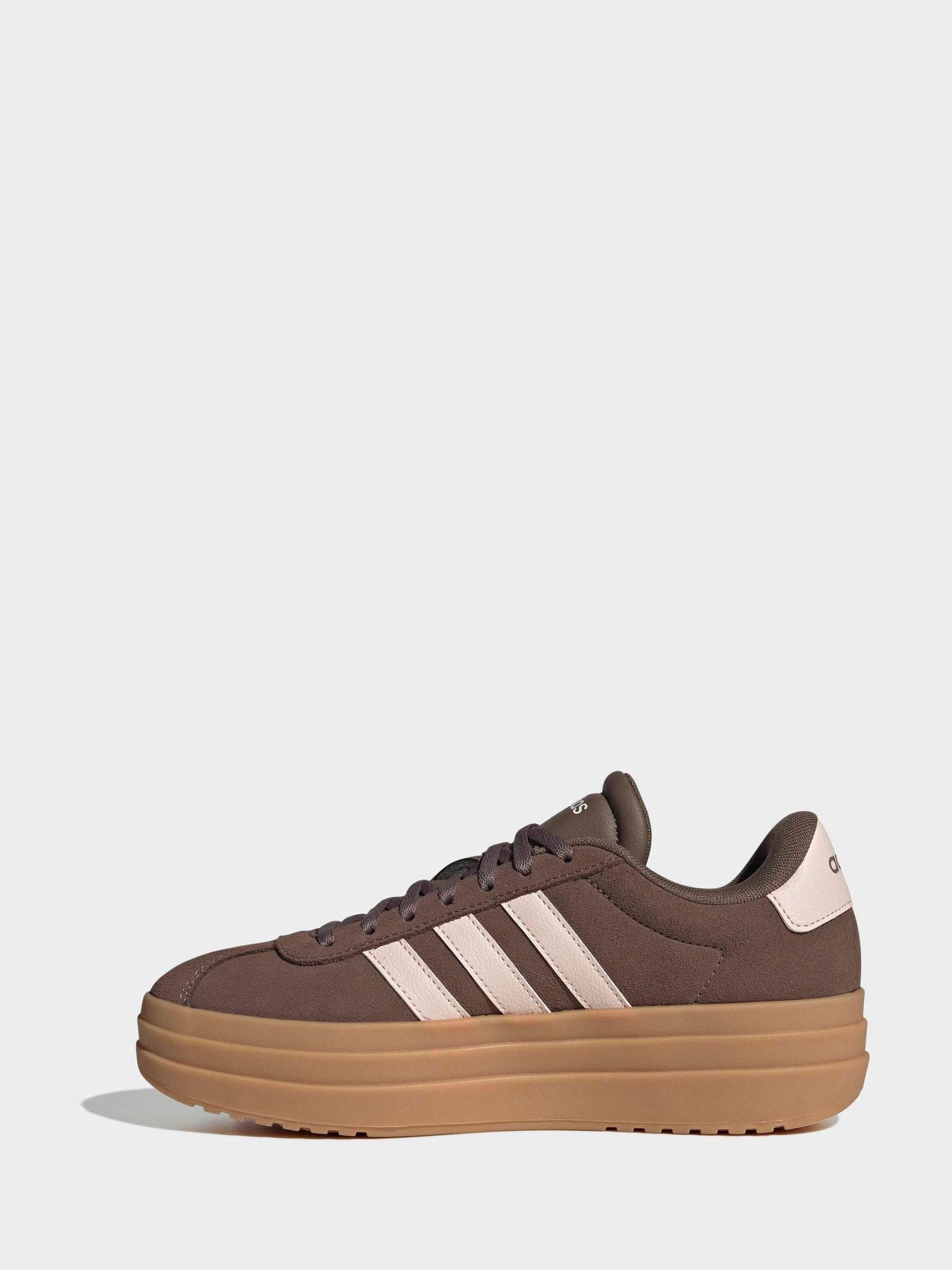 adidas Brown/Pink VL Court Bold Trainers