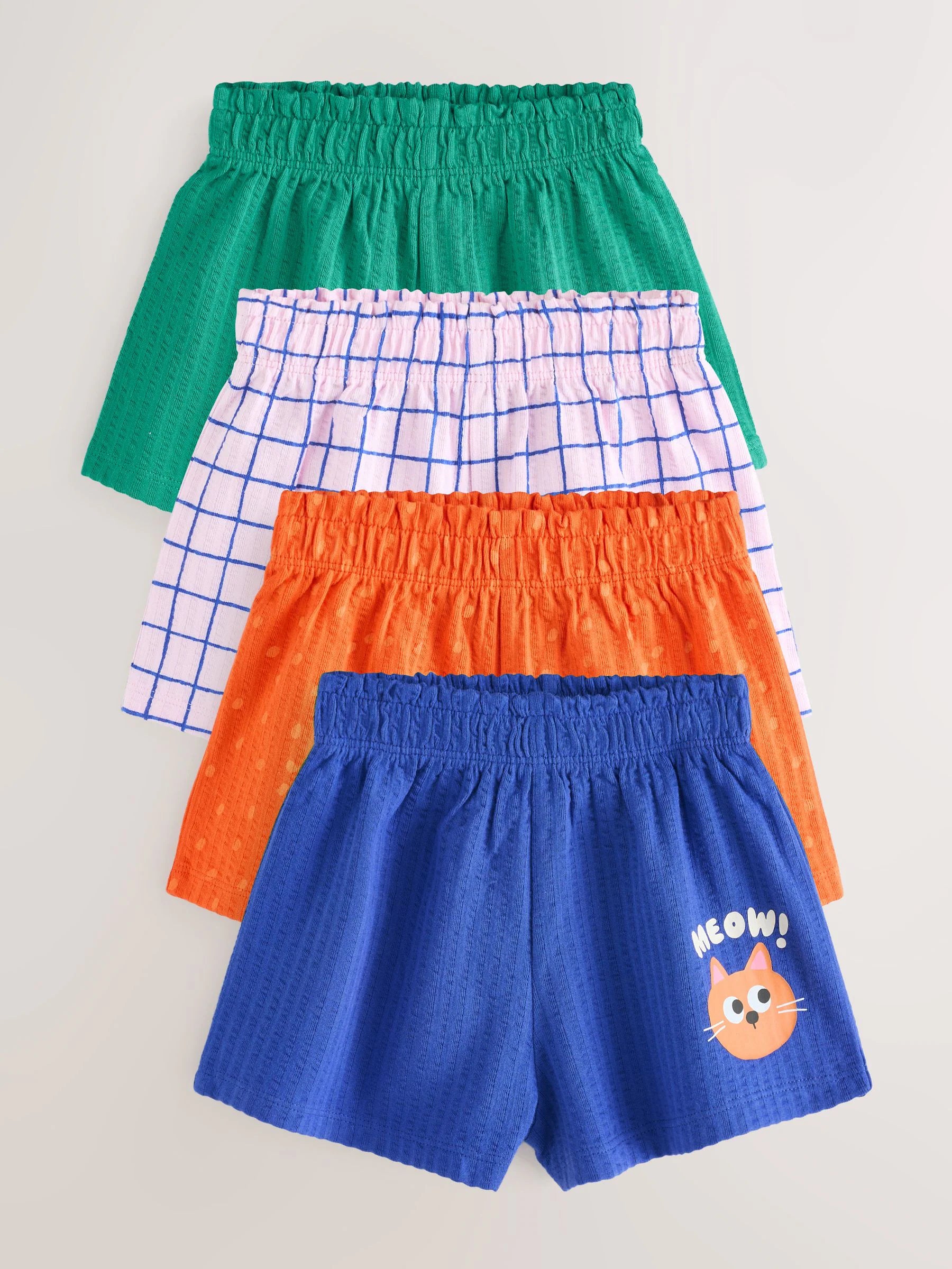 Blue/Green Shorts 4 Pack (3mths-7yrs)