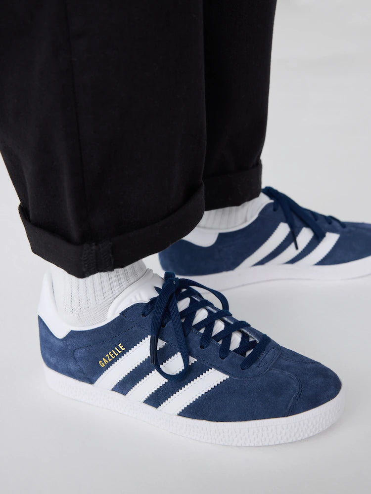 adidas Originals Navy/White Gazelle Junior Trainers