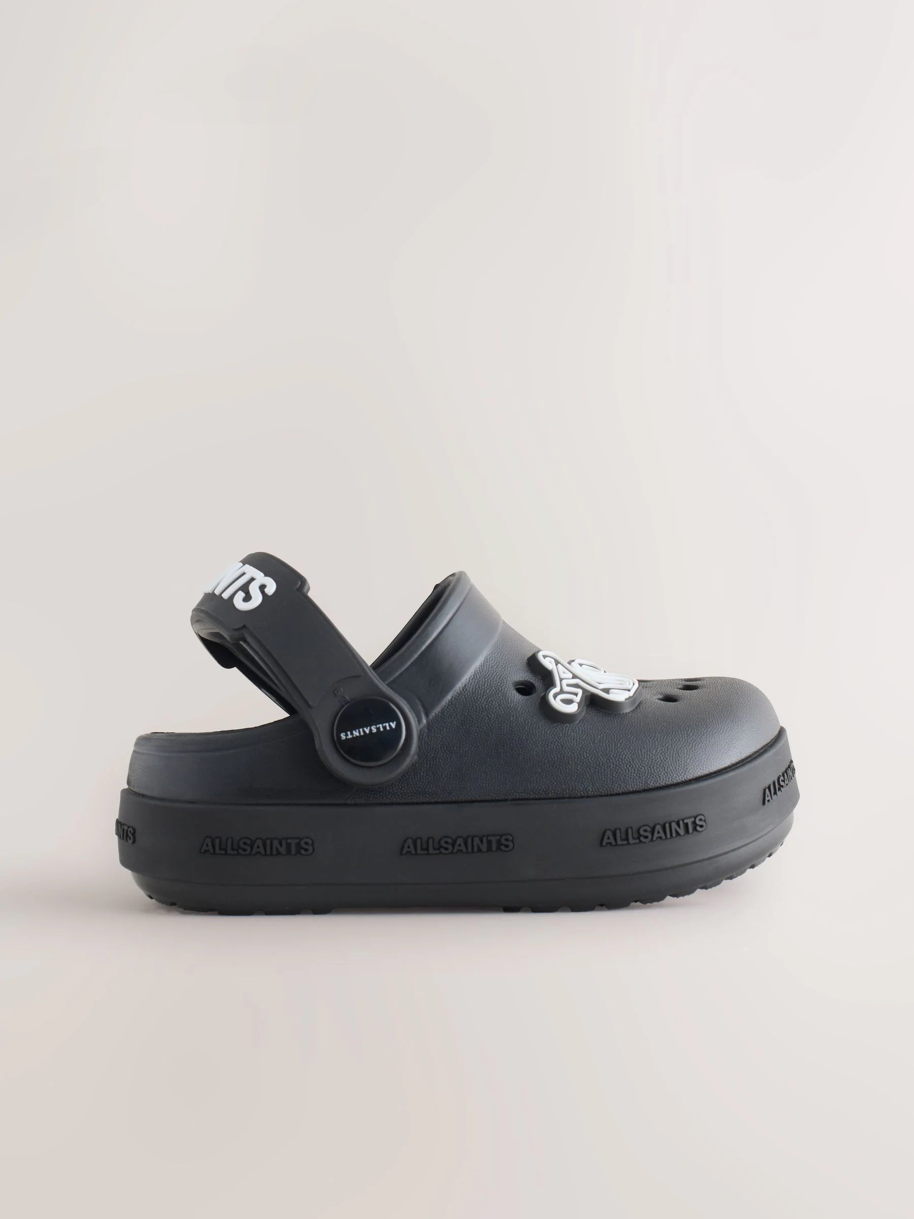 smallSAINTS Black Clog Sandals