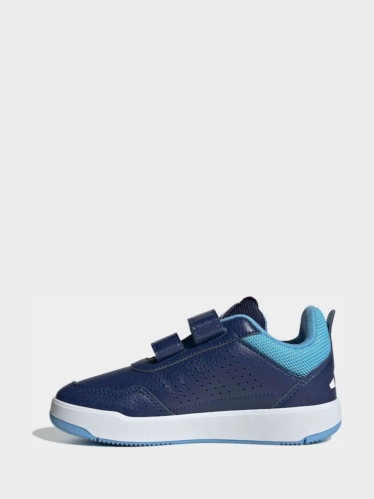 adidas Dark Blue Hook and Loop Tensaur Sport 3.0 Junior Trainers