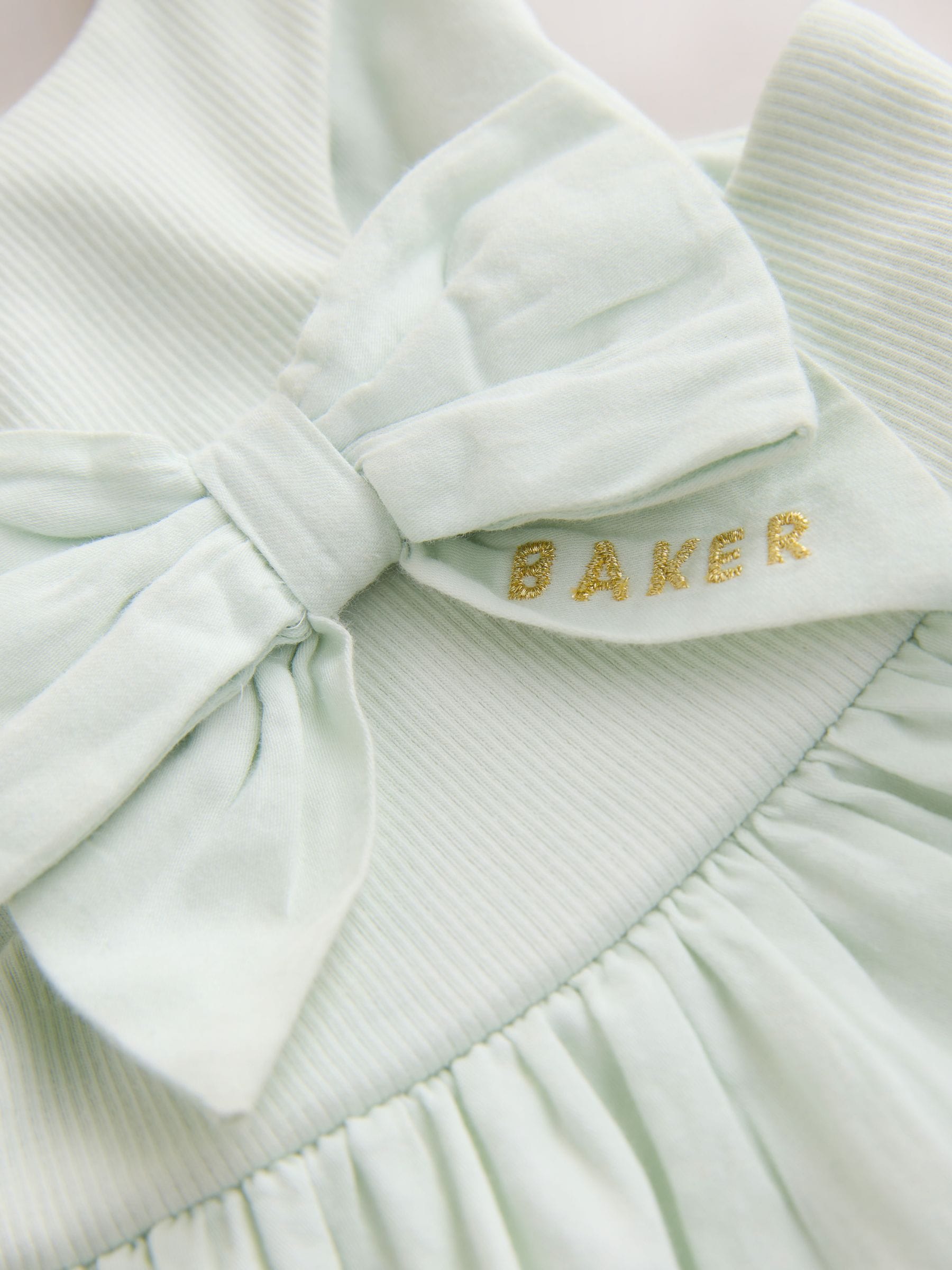 Baker by Ted Baker Tiered Cotton Poplin Mix Dress