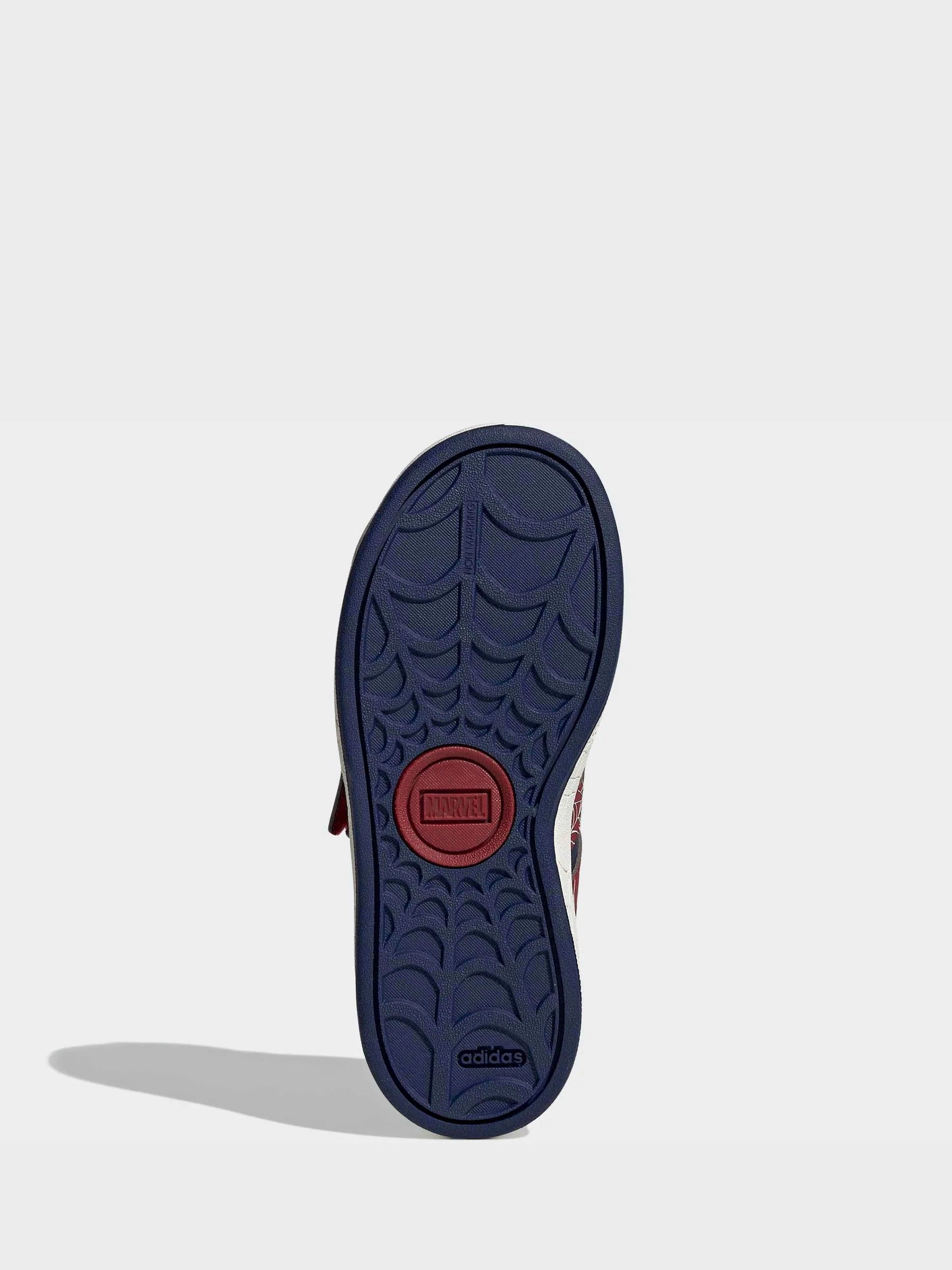 adidas Blue Marvel Spiderman Grand Court Kids Trainers