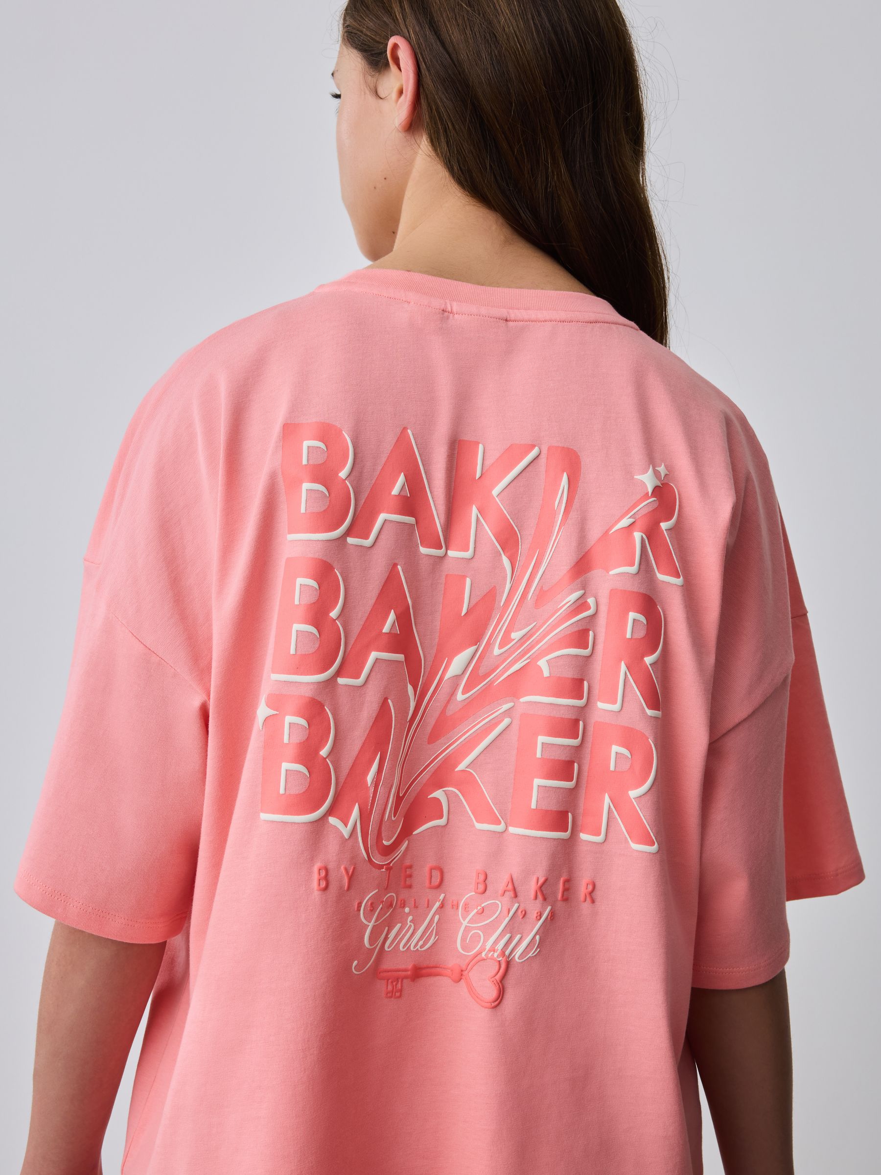 Baker by Ted Baker 2 Piece Oversized Tonal Graphic T-Shirt & Shorts Set