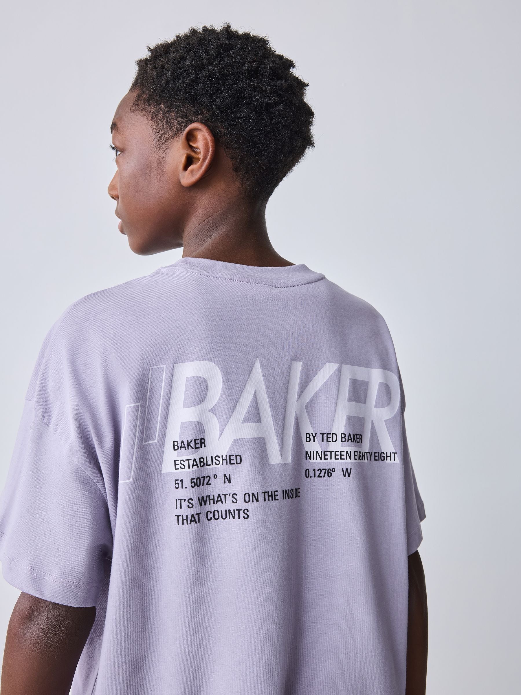 Baker by Ted Baker Oversized Graphic T-Shirt and Shorts Set