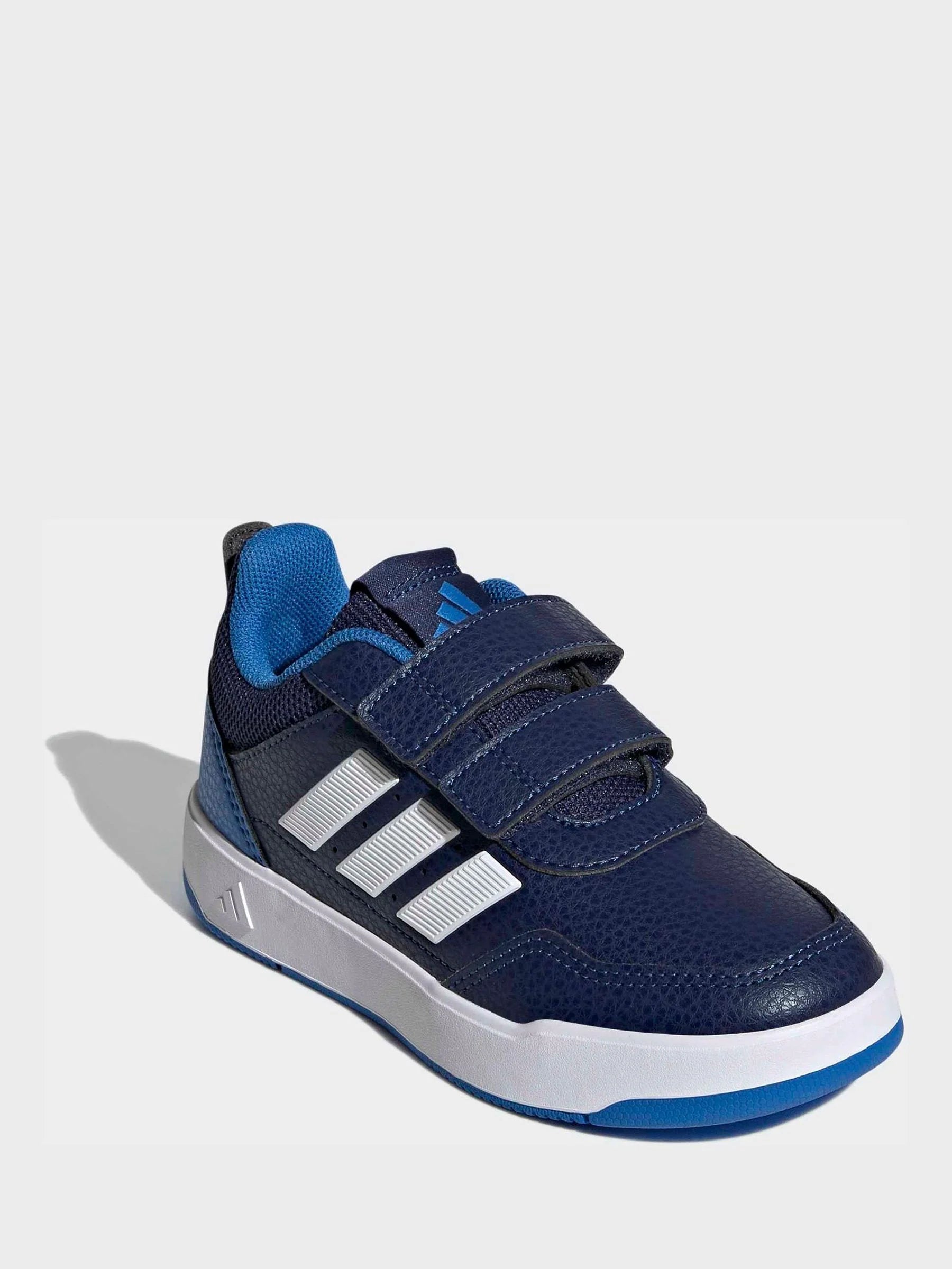 adidas Dark Blue/White Hook and Loop Tensaur Sport 3.0 Junior Trainers