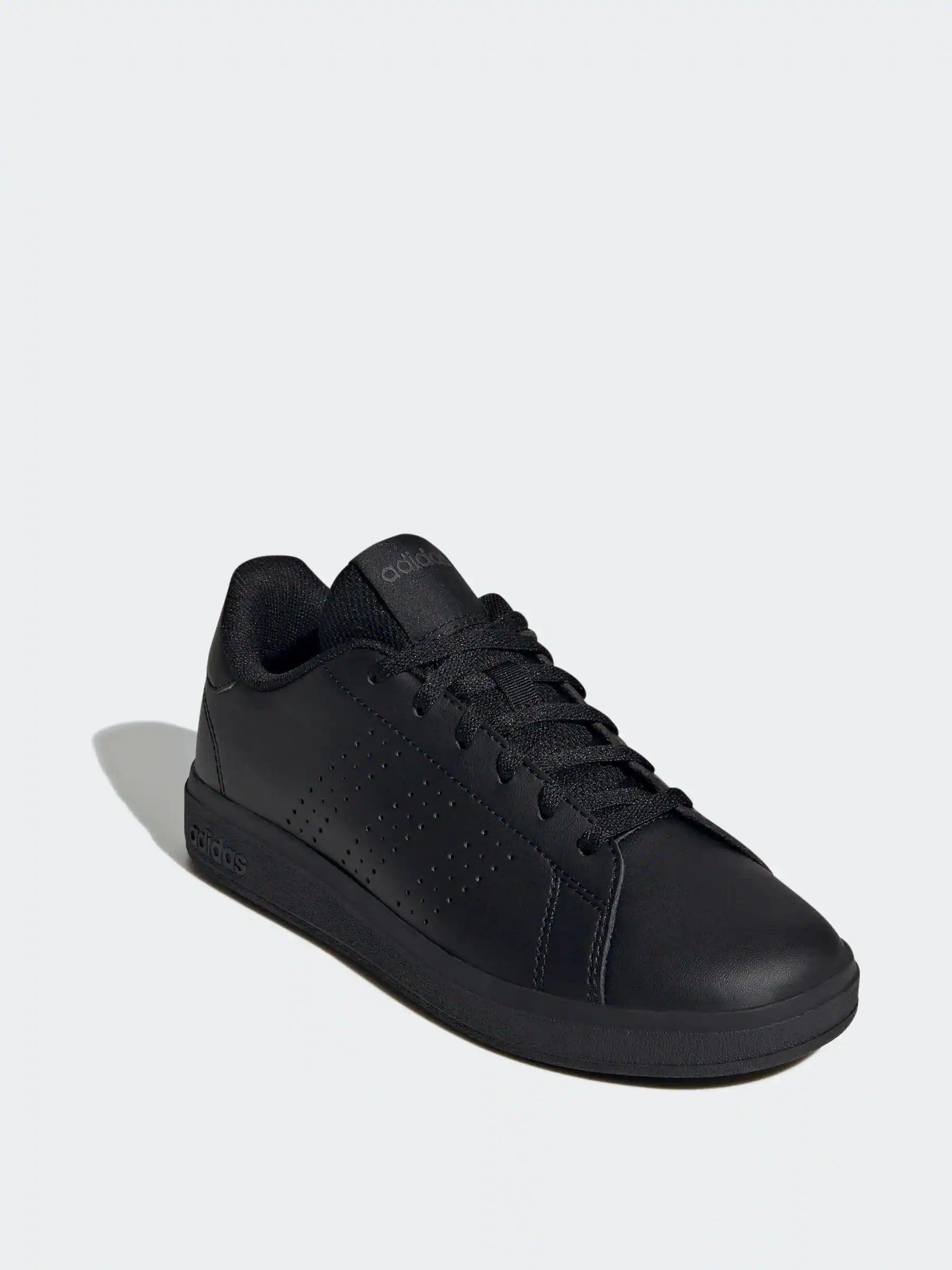 adidas Black Advantage Base 2.0 Lace Junior Trainers