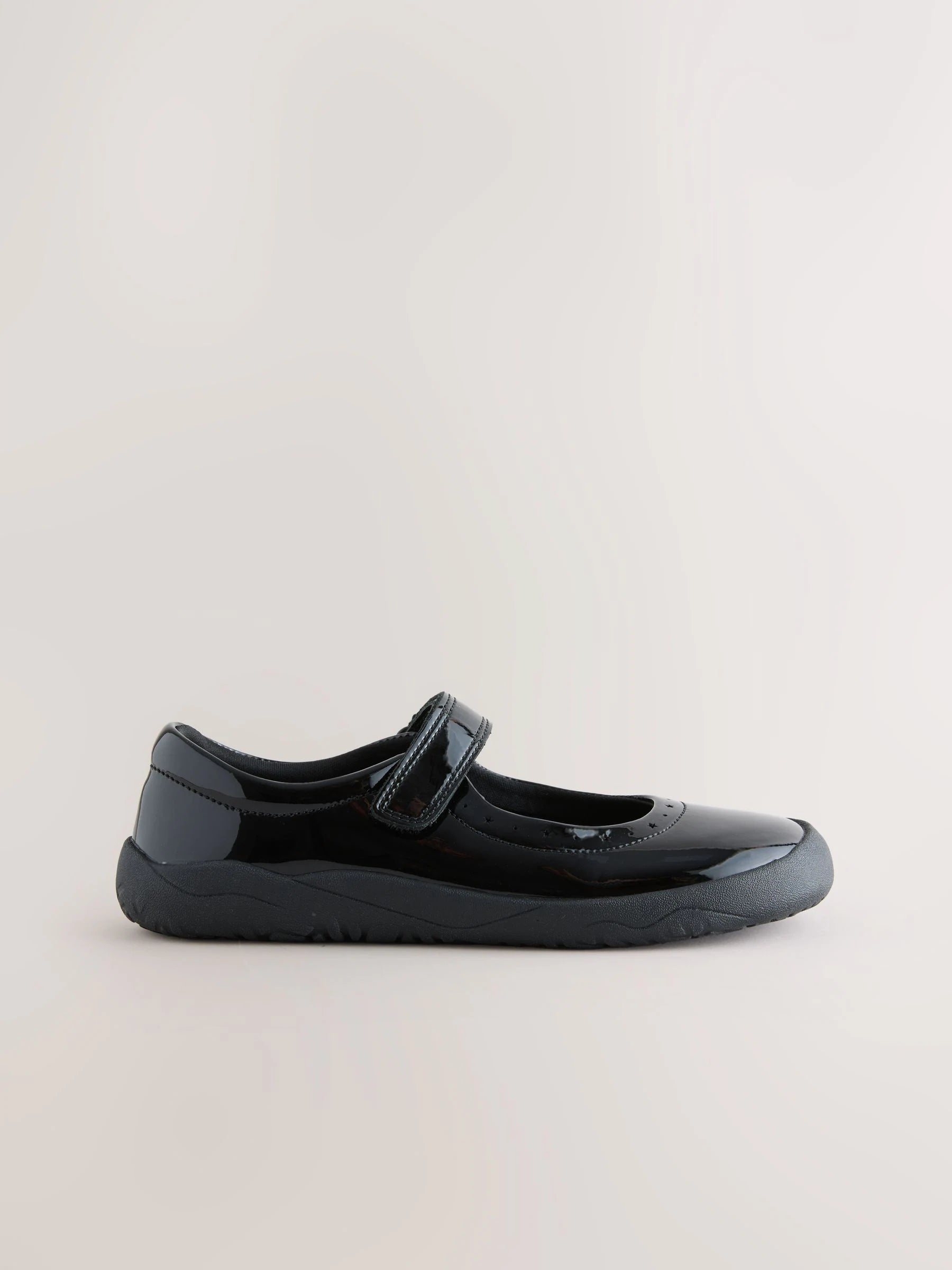 Black Patent Leather Standard Fit (F) Barefoot Mary Jane School Shoes