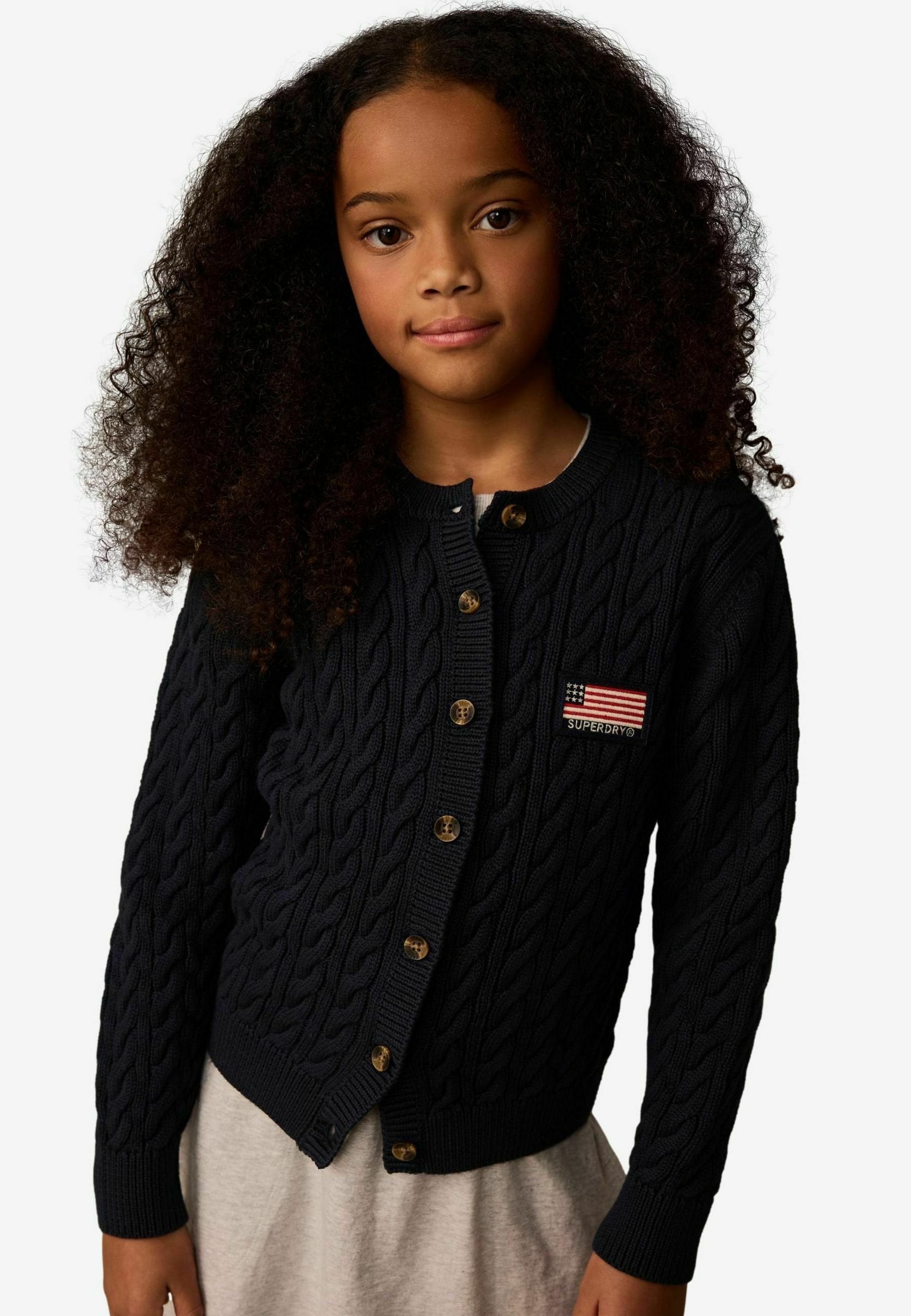 Superdry & Co REGULAR FIT - CABLE - Cardigan - navy