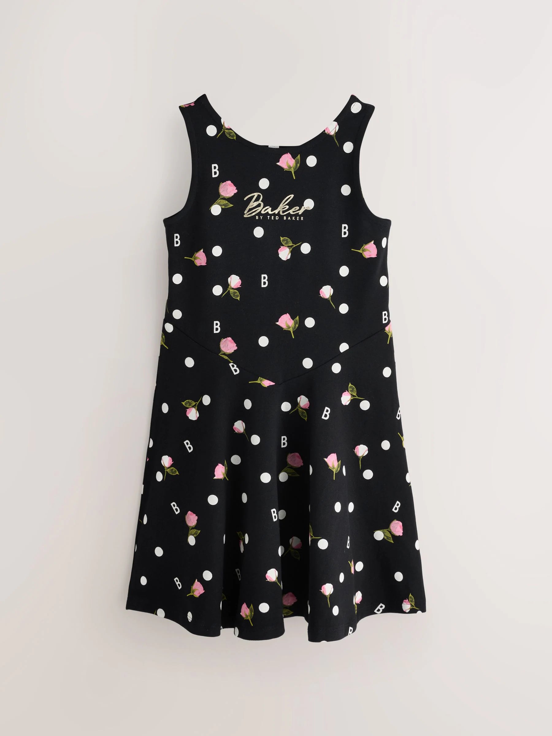 Baker by Ted Baker Polka Dot Printed Jersey Dresses 2 Pack