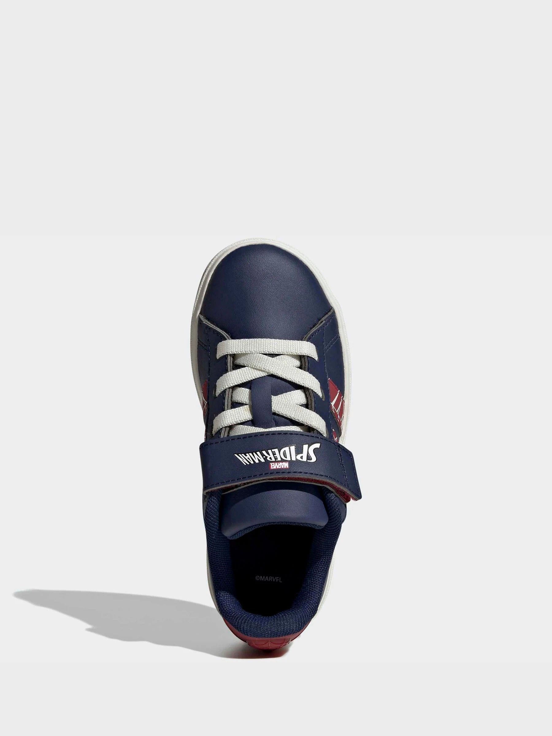 adidas Blue Marvel Spiderman Grand Court Kids Trainers