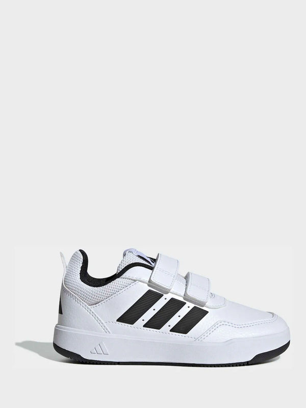 adidas White/Black Hook and Loop Tensaur Sport 3.0 Junior Trainers