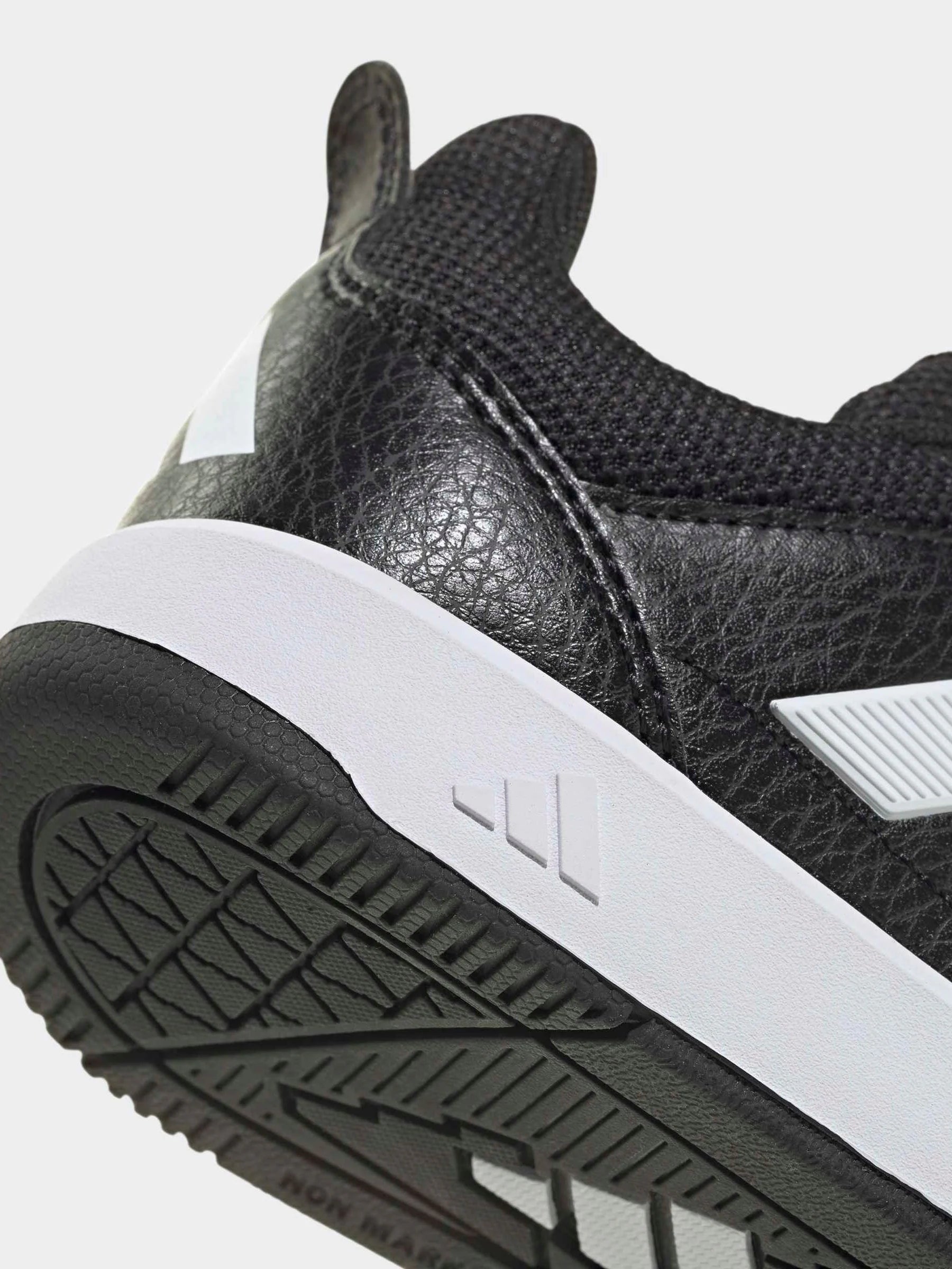 adidas Black/White Hook and Loop Tensaur Sport 3.0 Junior Trainers