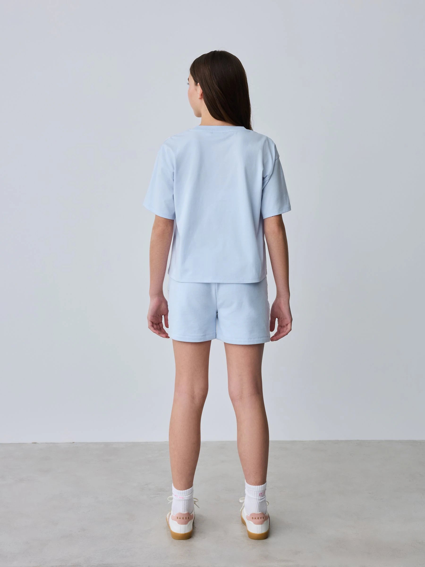 Baker by Ted Baker 2 Piece Lace Trim T-Shirt & Shorts Set