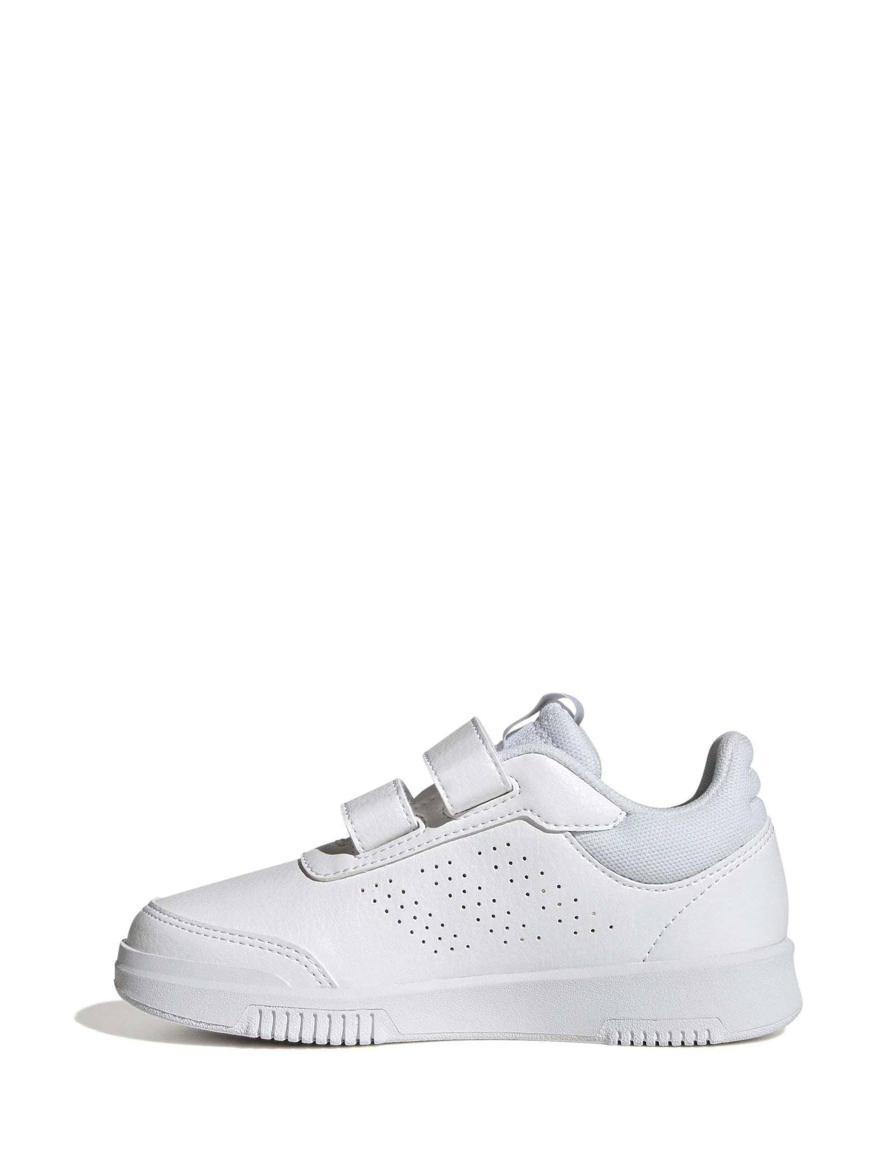 adidas White Hook and Loop Tensaur Kids Trainers