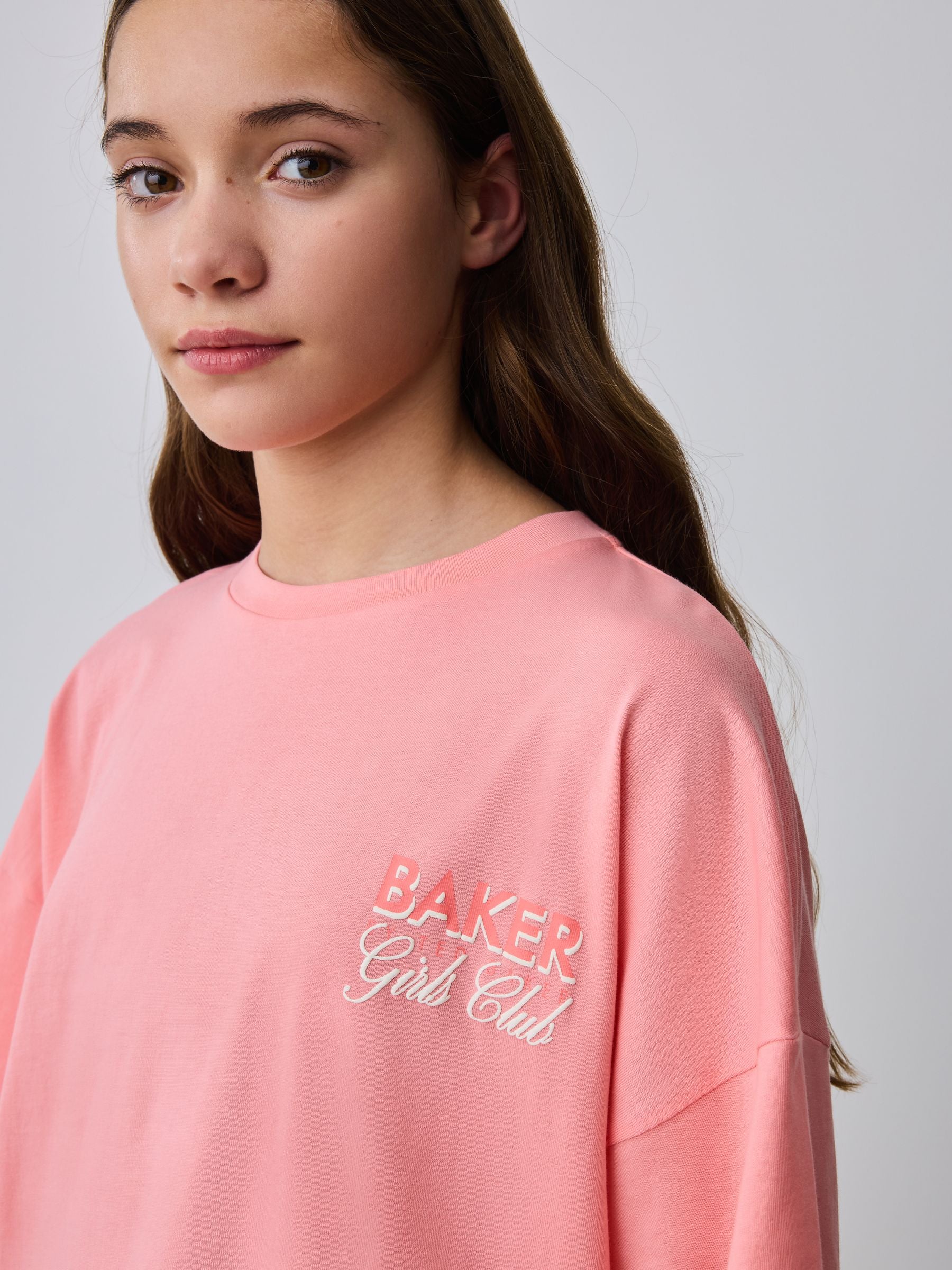 Baker by Ted Baker 2 Piece Oversized Tonal Graphic T-Shirt & Shorts Set
